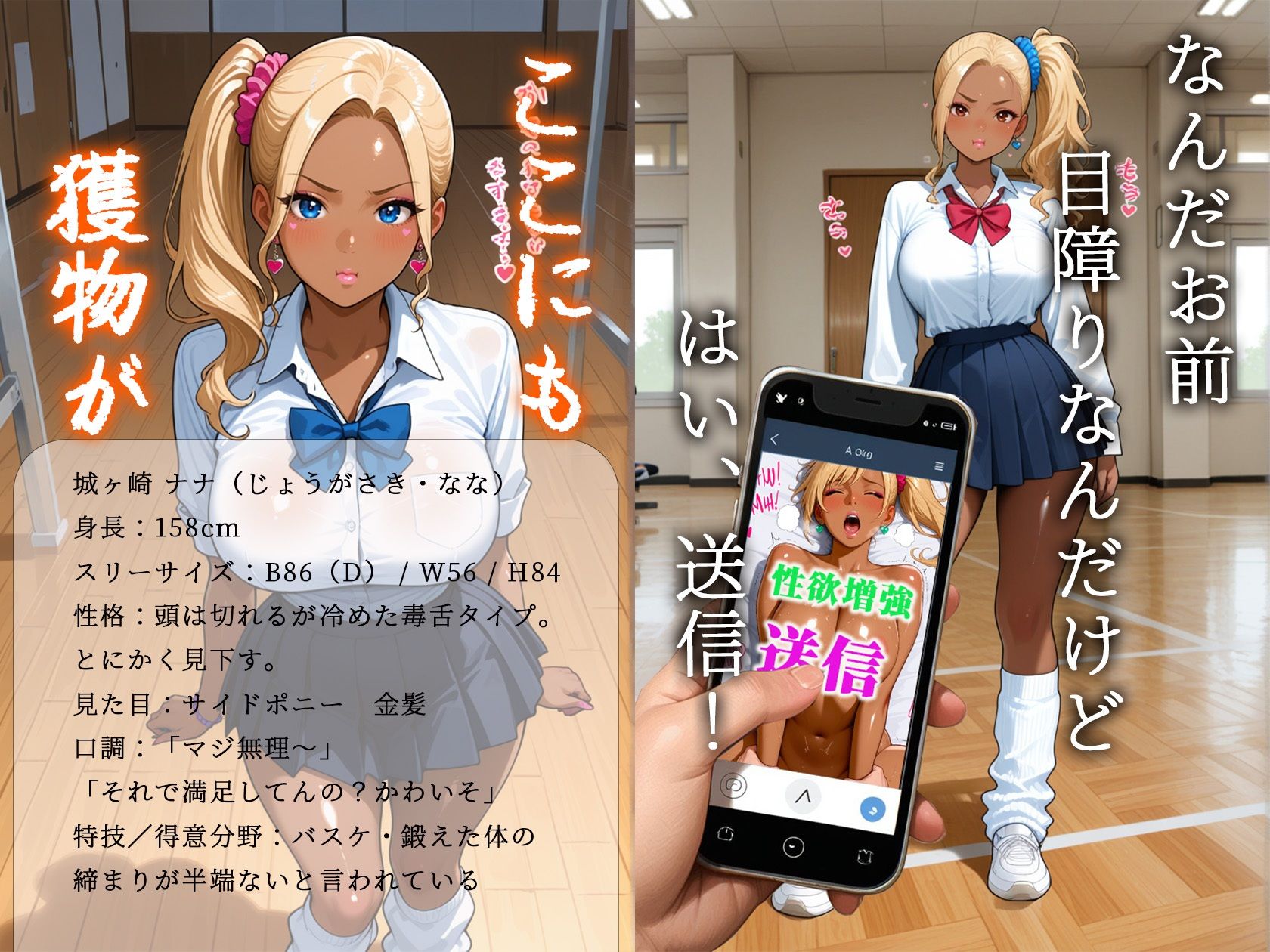 黒ギャルだけに効く性欲増量アプリでムカつく奴らを分からせまくった サンプル5ページ目