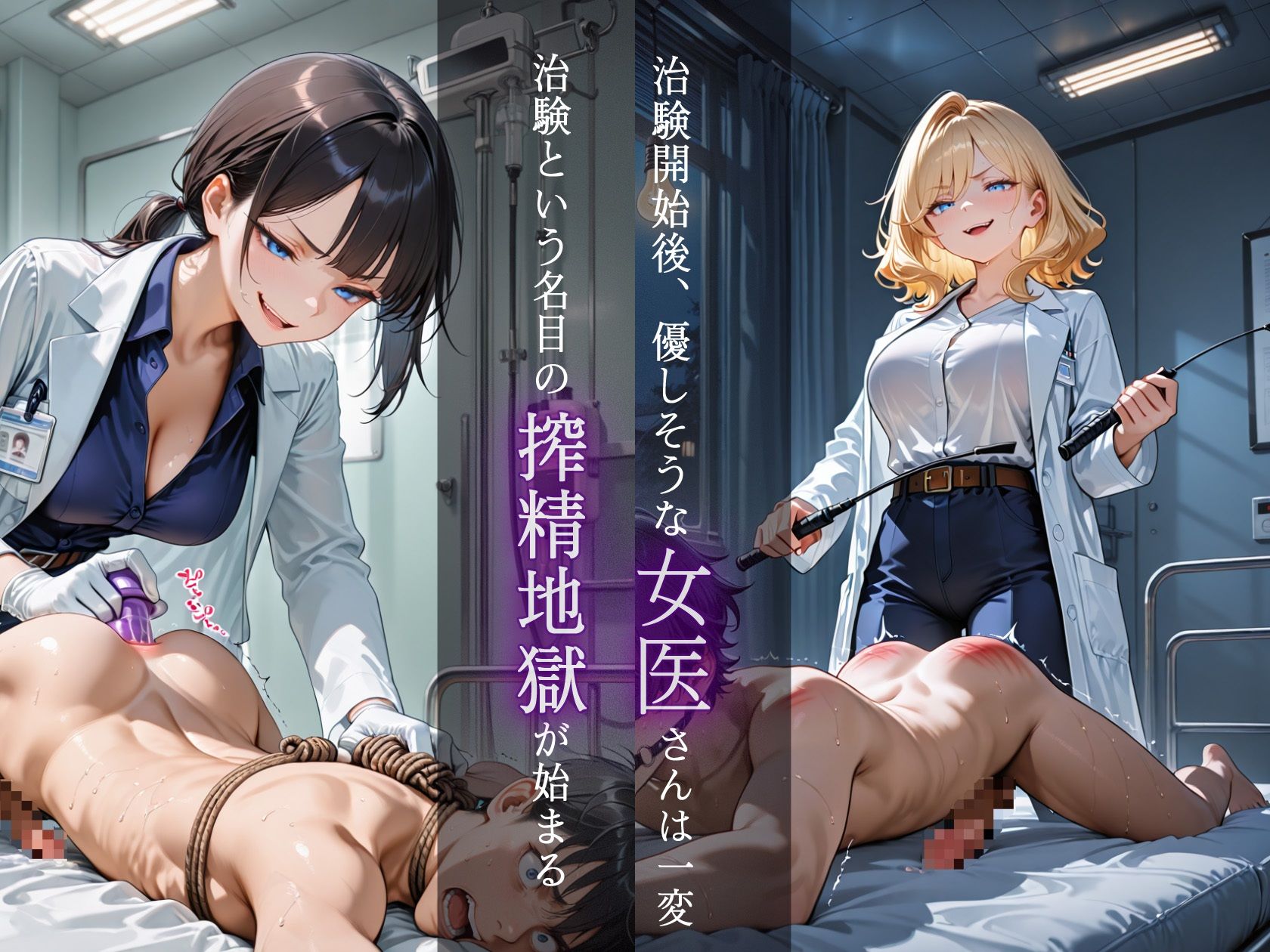 ドS女医の実験台になったら朝から晩まで徹底搾精された話 サンプル2ページ目