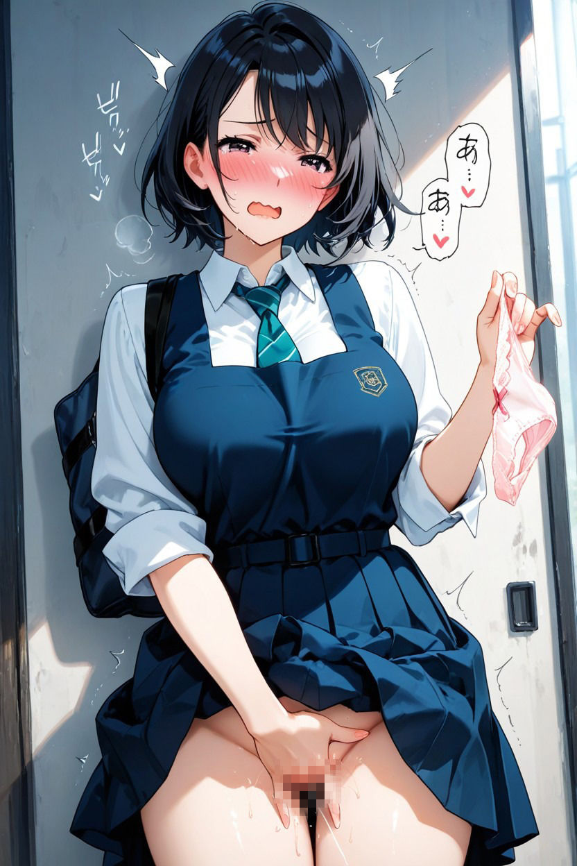 放課後の聖域 ── 清楚な制服美女が理性を手放す自慰絶頂画像集 ──【100枚＋PDF同梱】 サンプル1ページ目