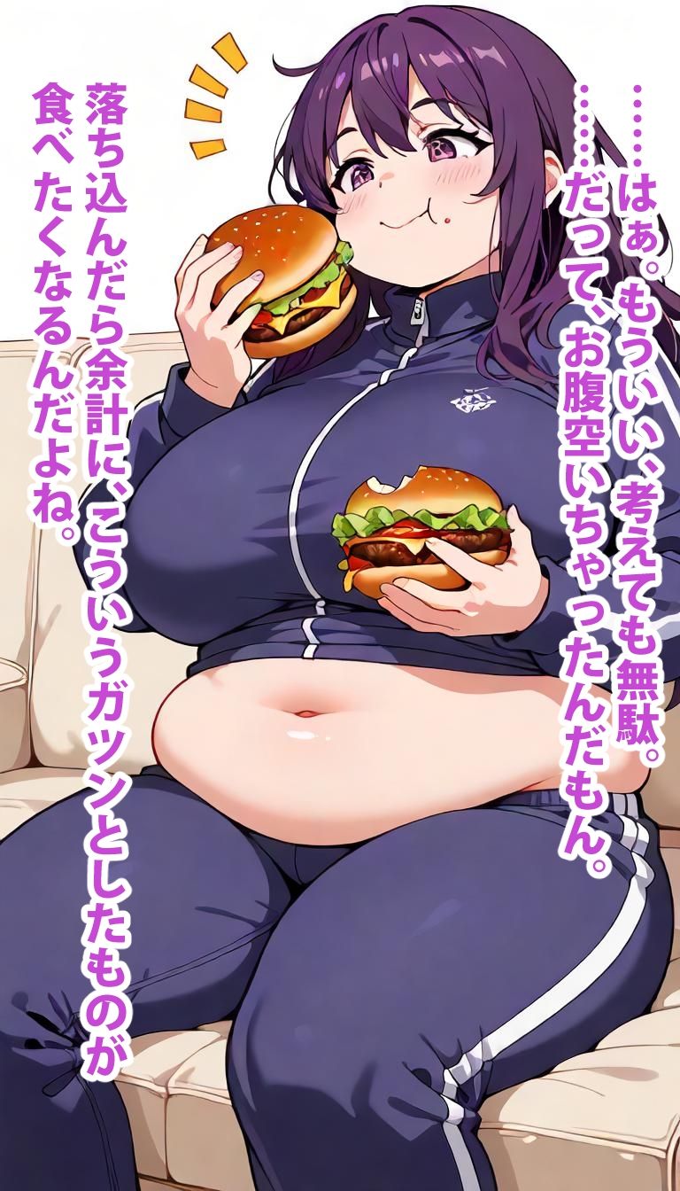 自堕落スパイラル 〜ジャージの隙間から溢れる幸せの肉塊？〜 サンプル3ページ目