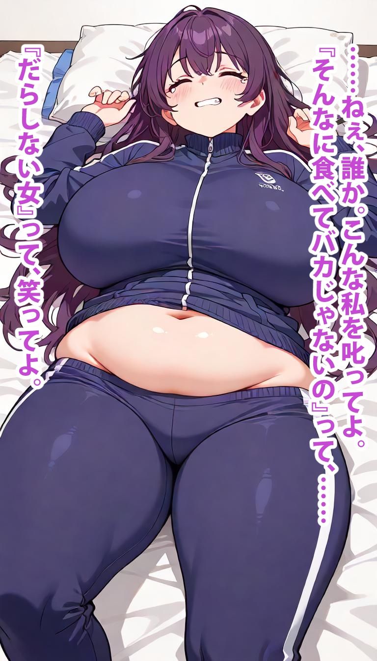 自堕落スパイラル 〜ジャージの隙間から溢れる幸せの肉塊？〜 サンプル4ページ目