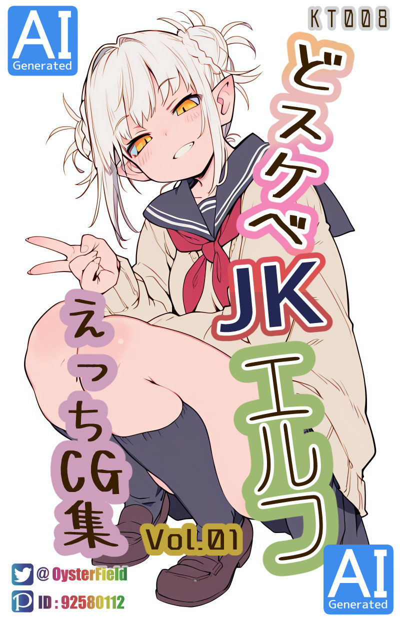 どスケベJKエルフえっちCG集 Vol.1 サンプル1ページ目