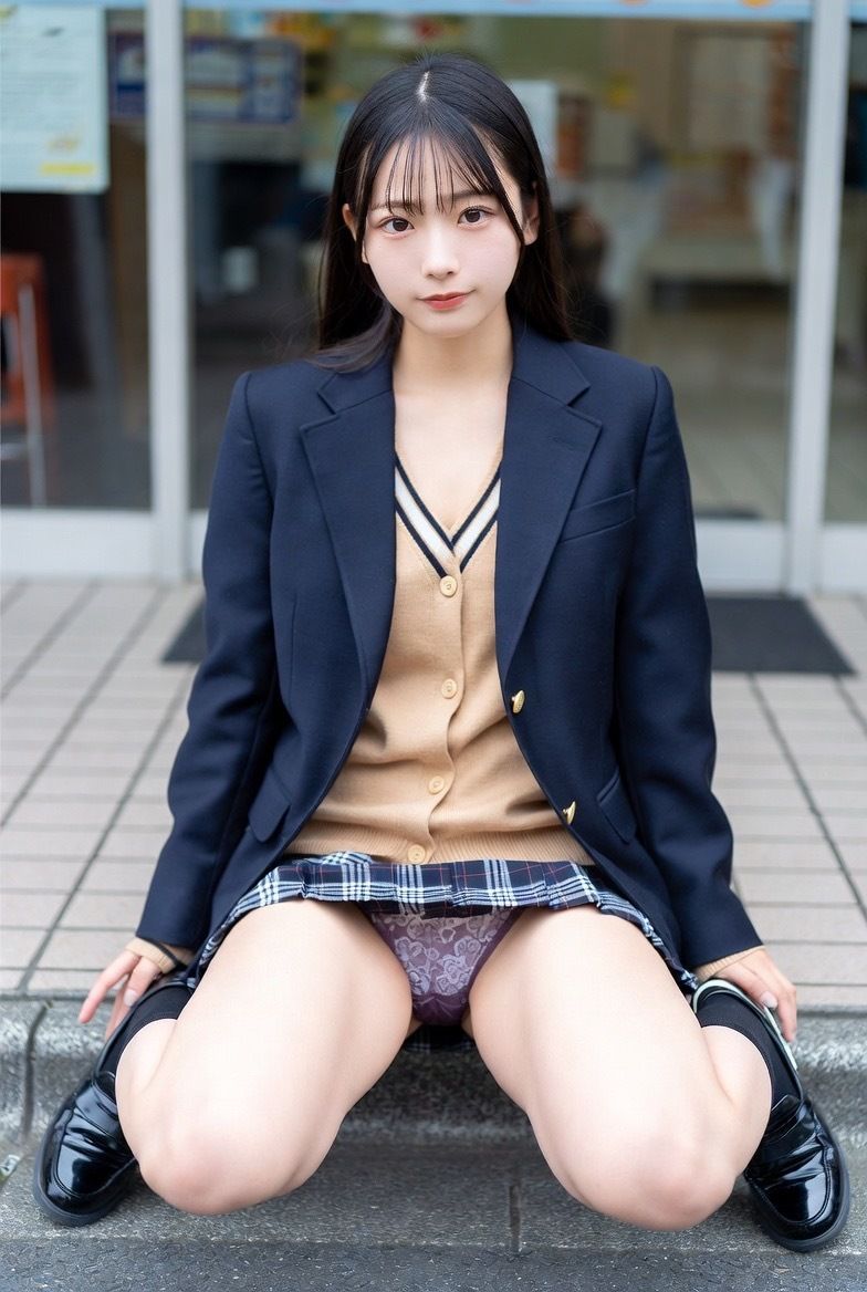 AI美女グラビア写真集〜制服パンチラ集〜vol.2 サンプル8ページ目