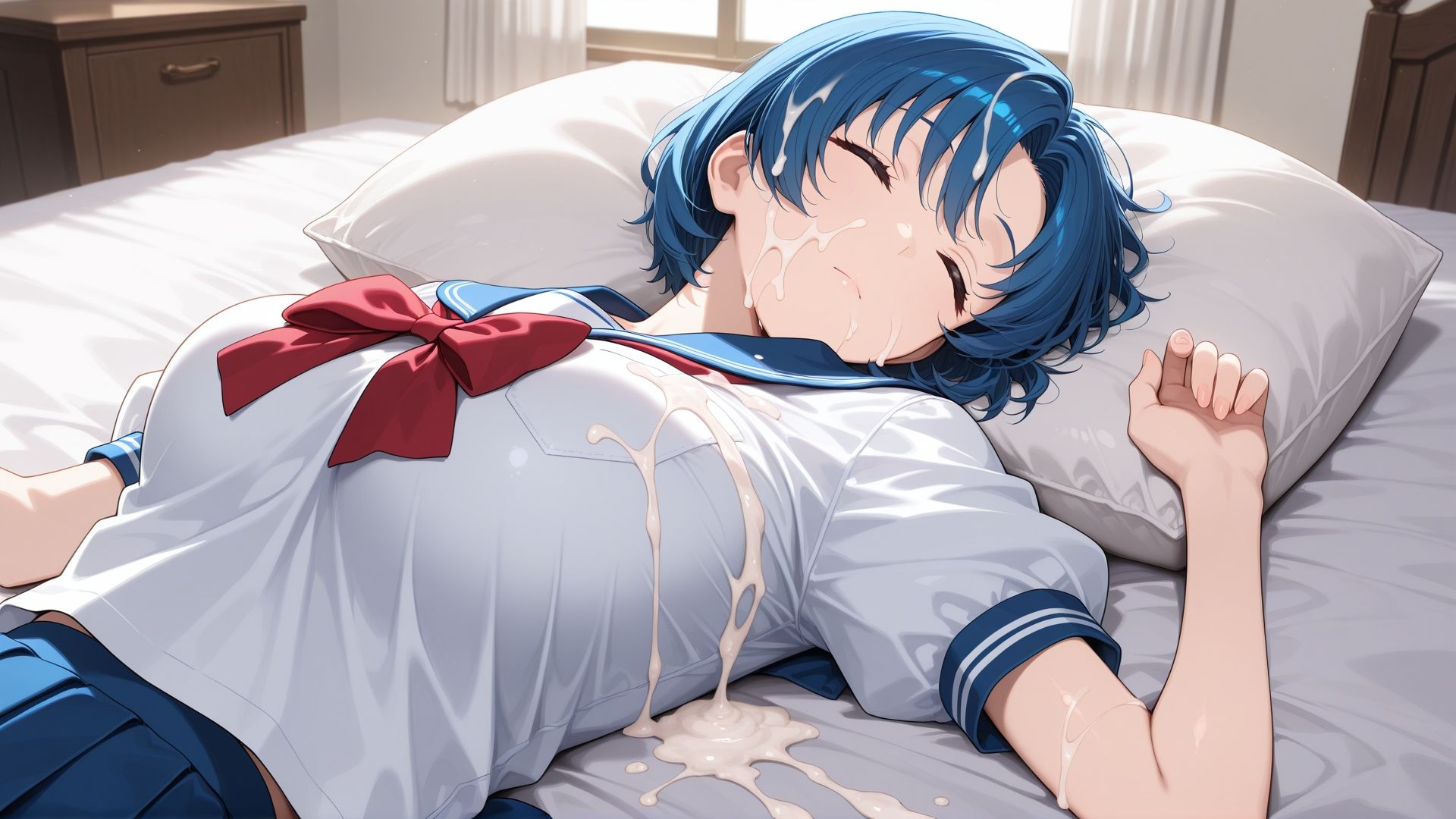 寝ている○○にぶっかけ あみ編 サンプル9ページ目