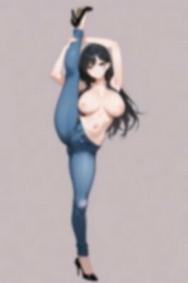 【裸ジーンズ女子】カッコいいポージング詰め合わせ サンプル6ページ目