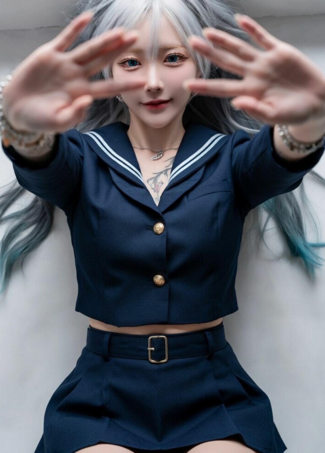AI生成写真集  あおむけ・美・FACE UP サンプル9ページ目