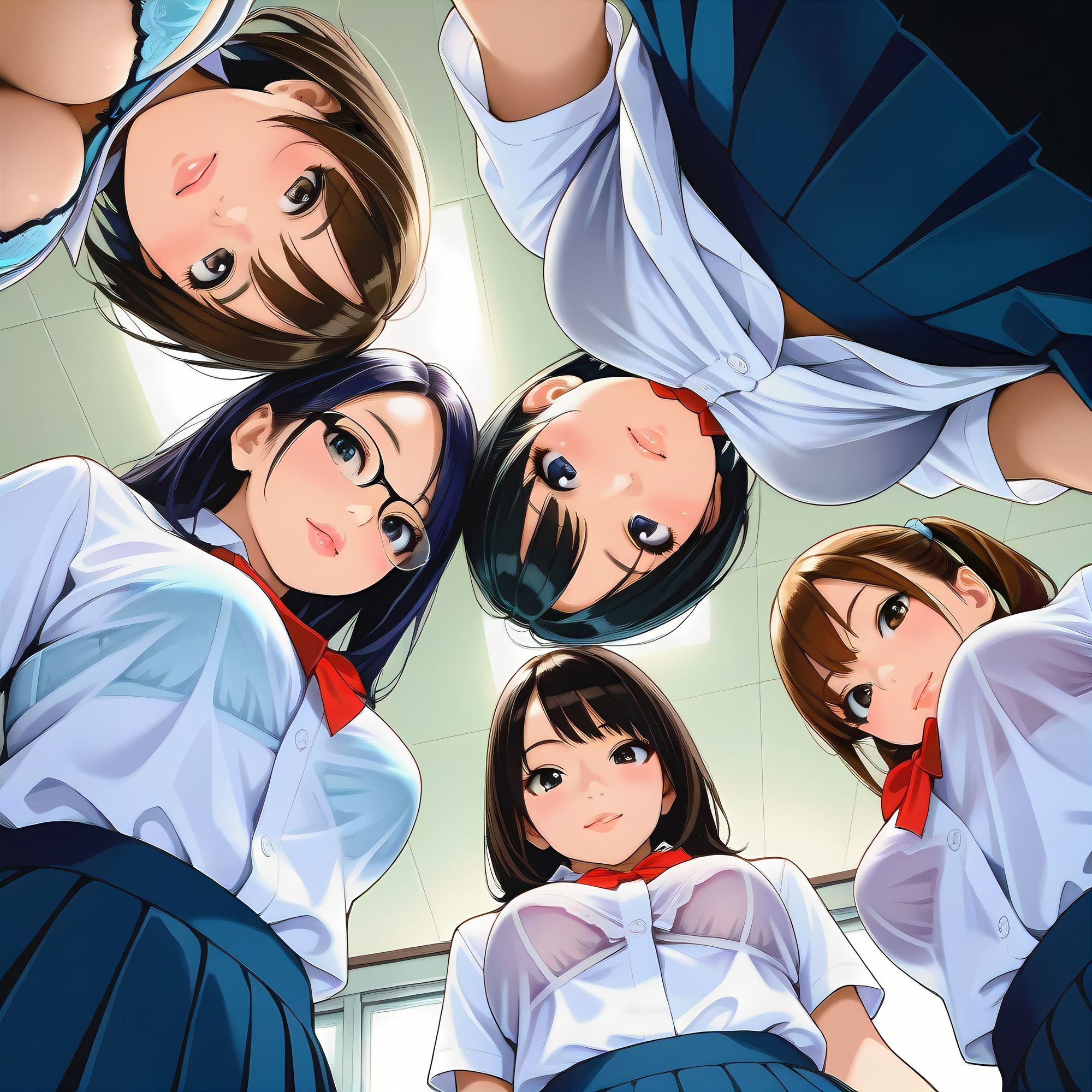 AIイラストフェティシズム『制服とブラ』 サンプル9ページ目