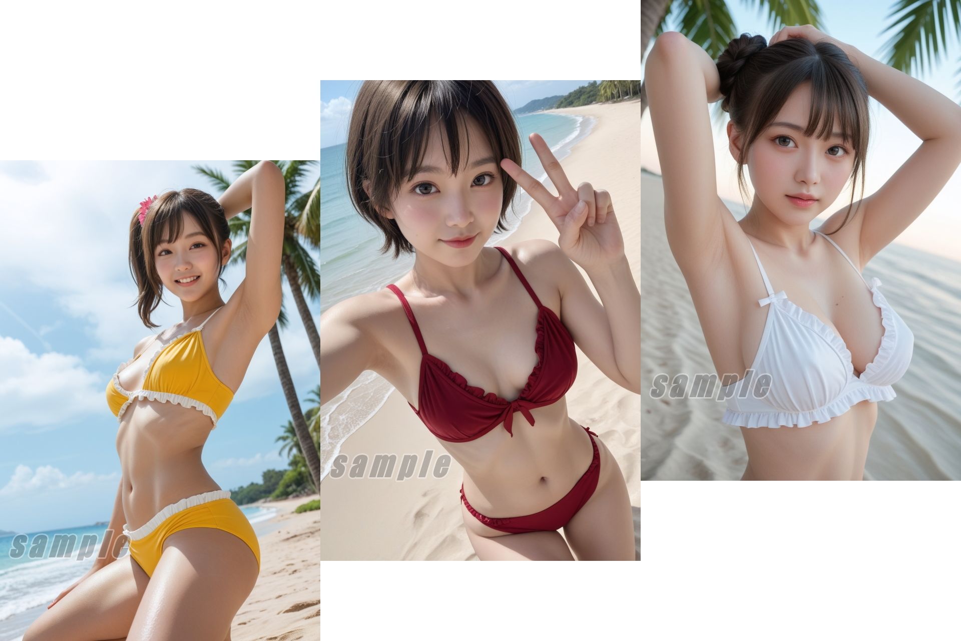 南国ビーチdeアイドル -超絶美少女たちのセクシーショット満載！画像＆動画DXセット- vol.2 サンプル3ページ目
