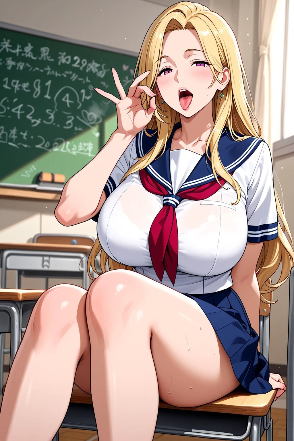 学校にて  At School サンプル1ページ目