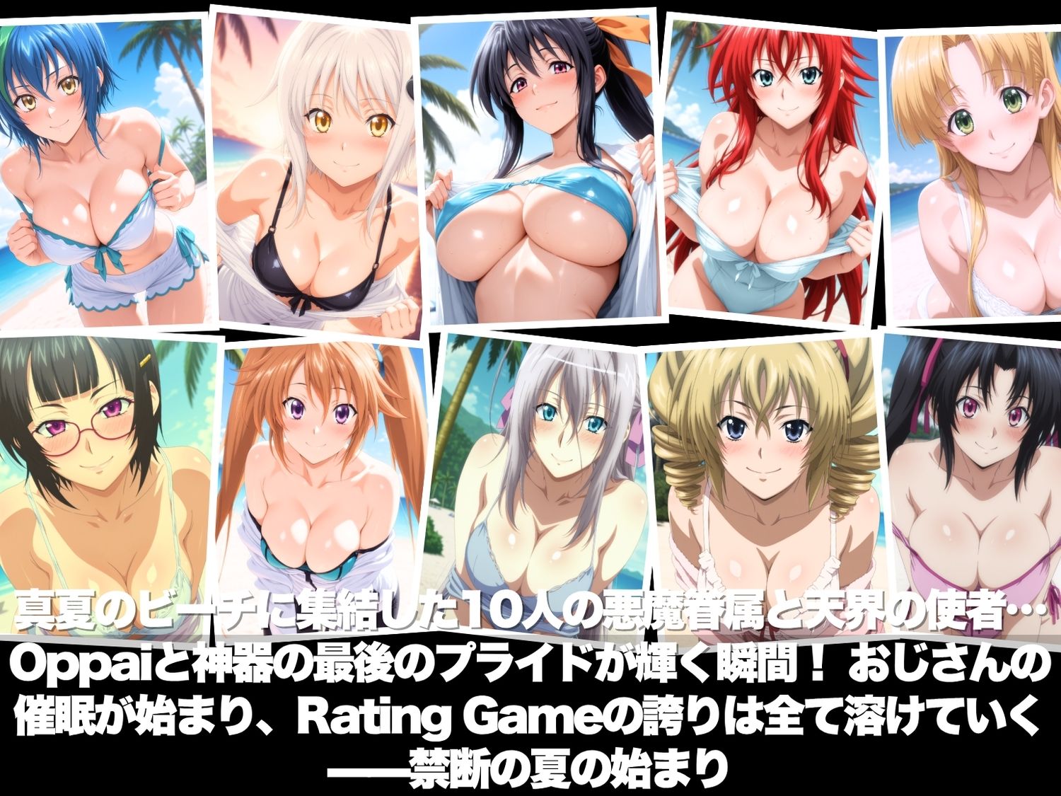 真夏の海辺で堕ちて  〜おじさんの虜になって妊娠するまで〜  ハイスク●ルD×D 編 サンプル1ページ目
