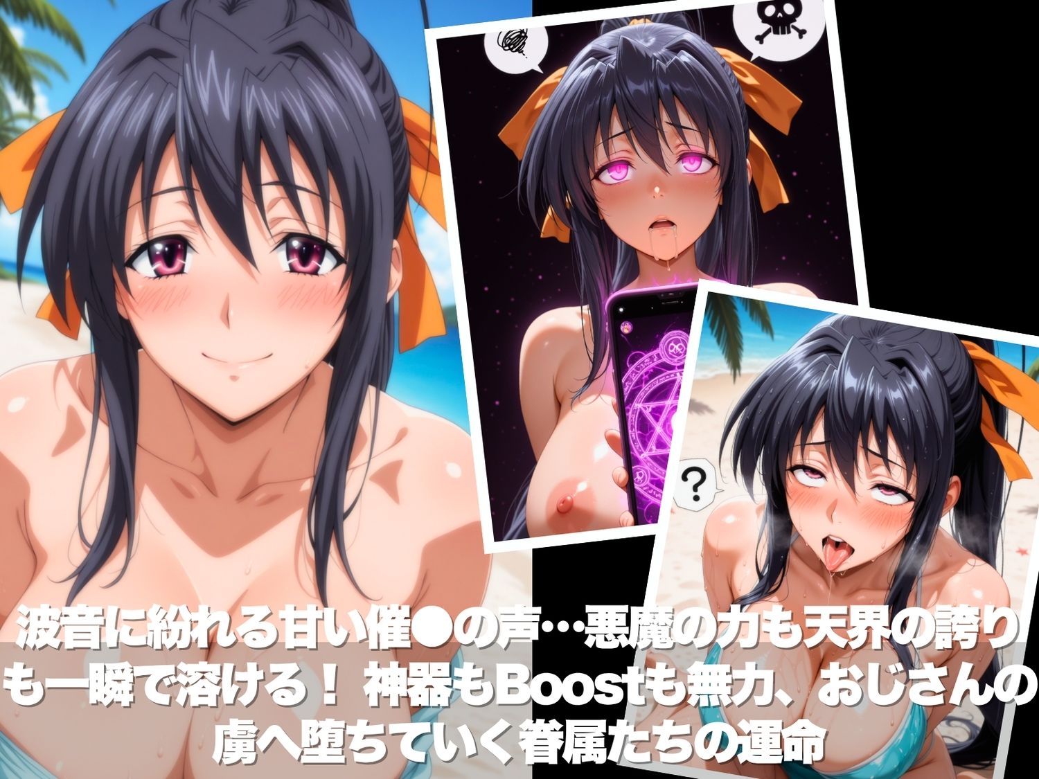 真夏の海辺で堕ちて  〜おじさんの虜になって妊娠するまで〜  ハイスク●ルD×D 編 サンプル2ページ目