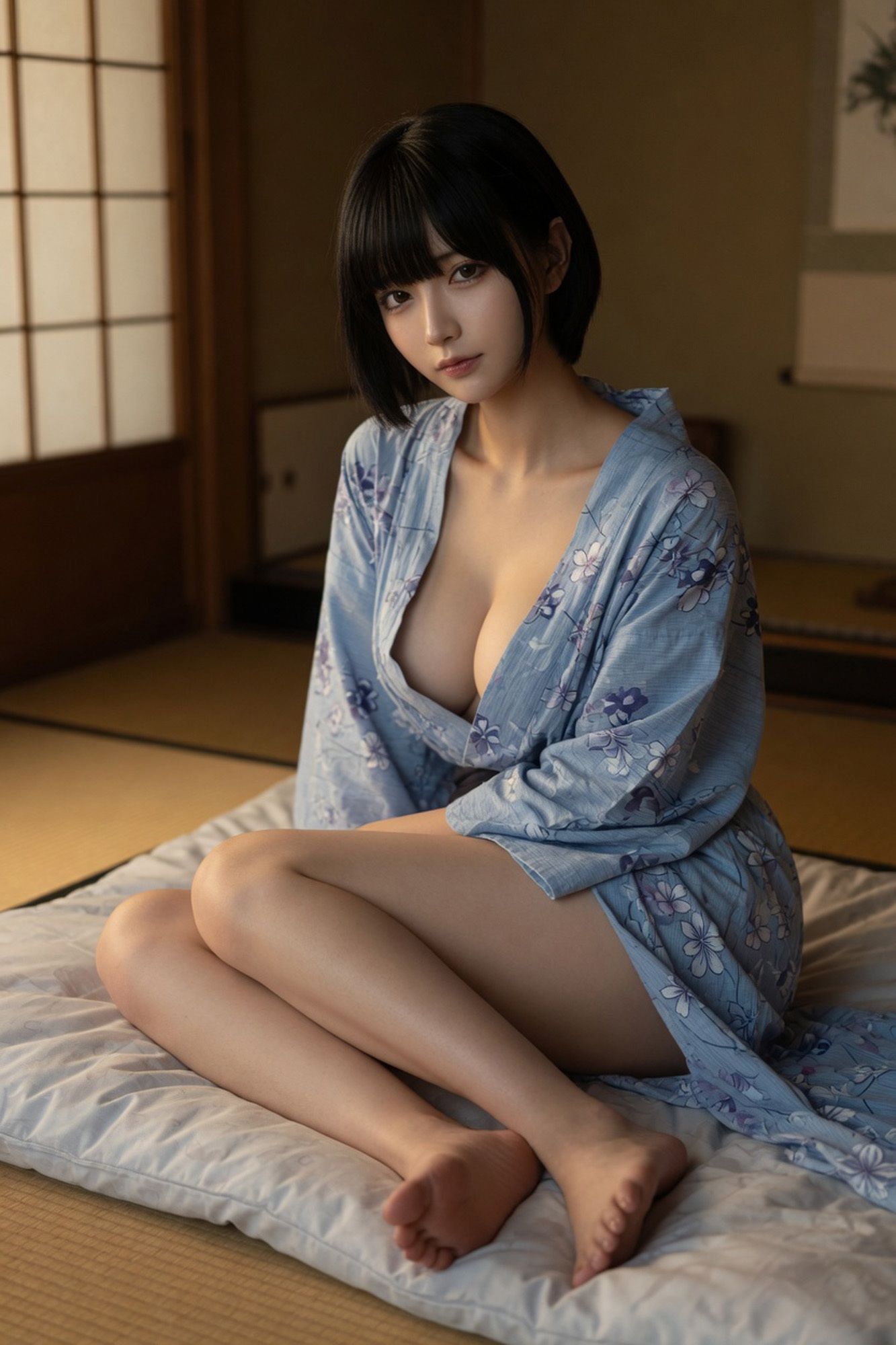 Mio ― 温泉旅館の夜 〜裸足のヨガ講師と秘密の湯〜 サンプル7ページ目