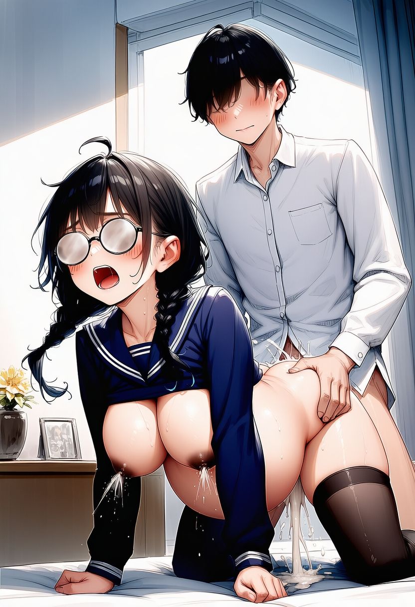 ムチムチメガネとsexして妊娠させて出産させてを2回 サンプル9ページ目