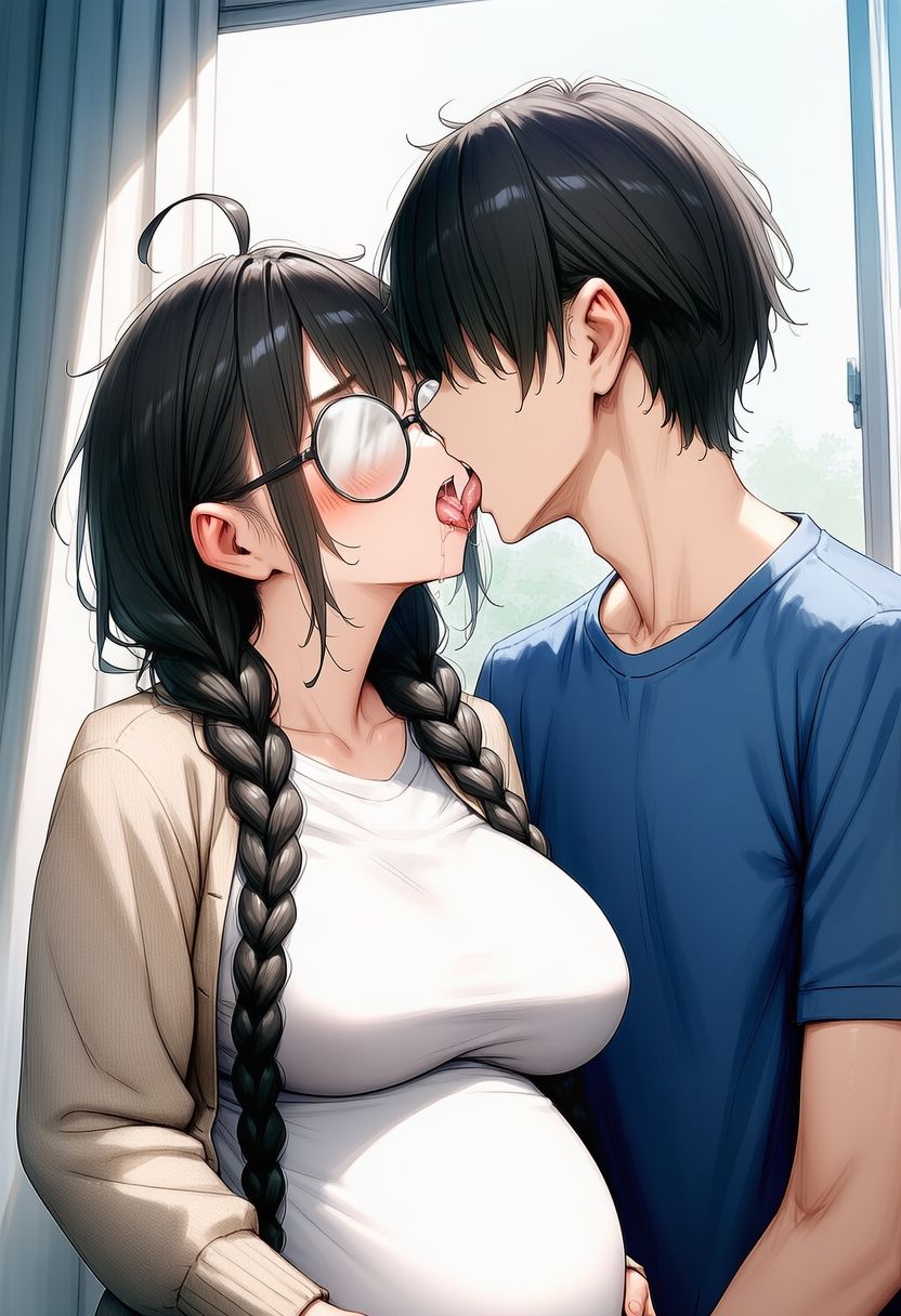 ムチムチメガネとsexして妊娠させて出産させてを2回 サンプル10ページ目