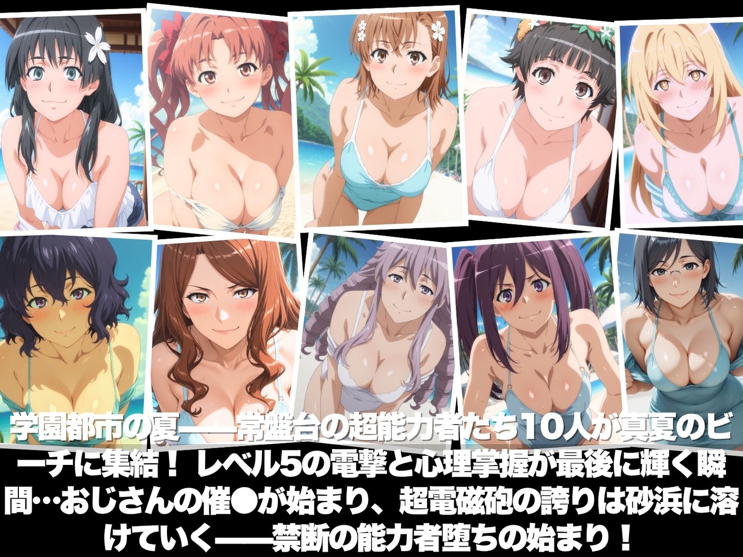 真夏の海辺で堕ちて  〜おじさんの虜になって妊娠するまで〜  とある科学●超電磁砲 編 サンプル1ページ目