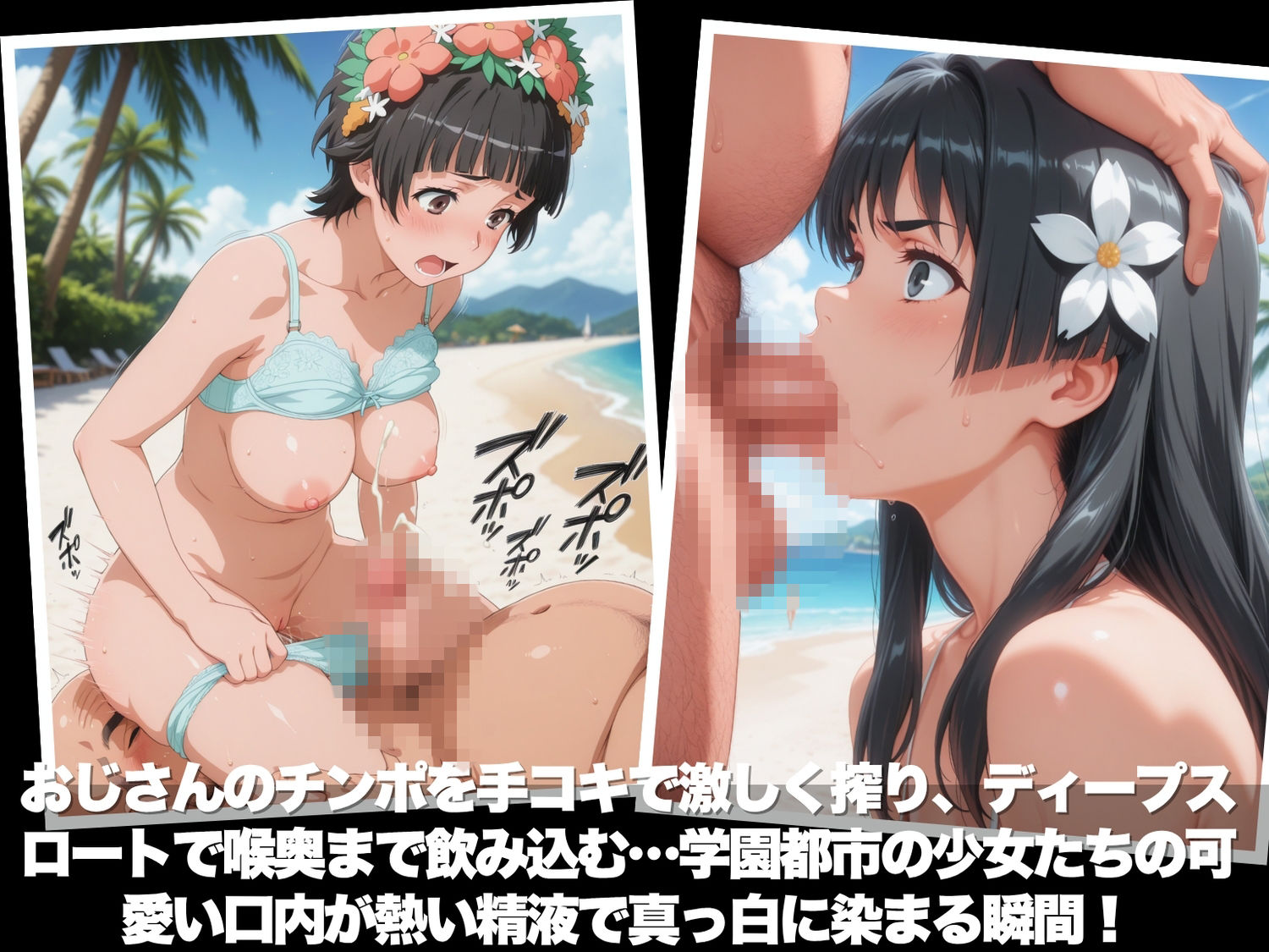 真夏の海辺で堕ちて  〜おじさんの虜になって妊娠するまで〜  とある科学●超電磁砲 編 サンプル4ページ目