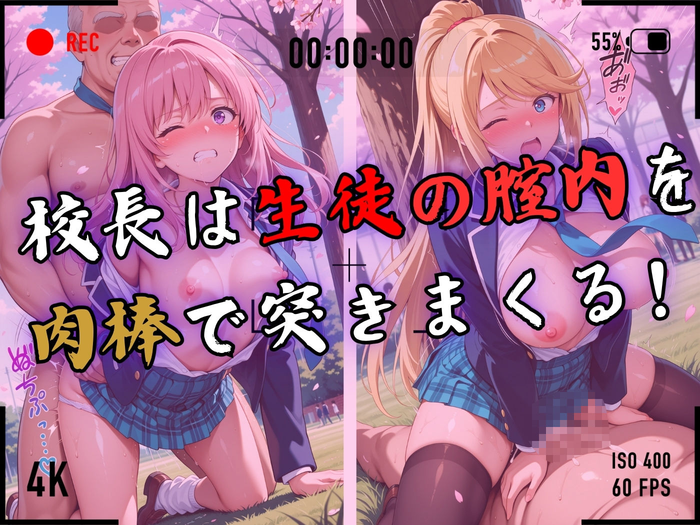 【4Kイラスト】1万3000人の生徒を抱いた校長による女子生徒への性指導（入学式編） サンプル6ページ目