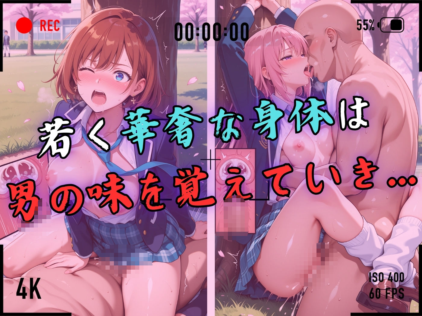 【4Kイラスト】1万3000人の生徒を抱いた校長による女子生徒への性指導（入学式編） サンプル7ページ目