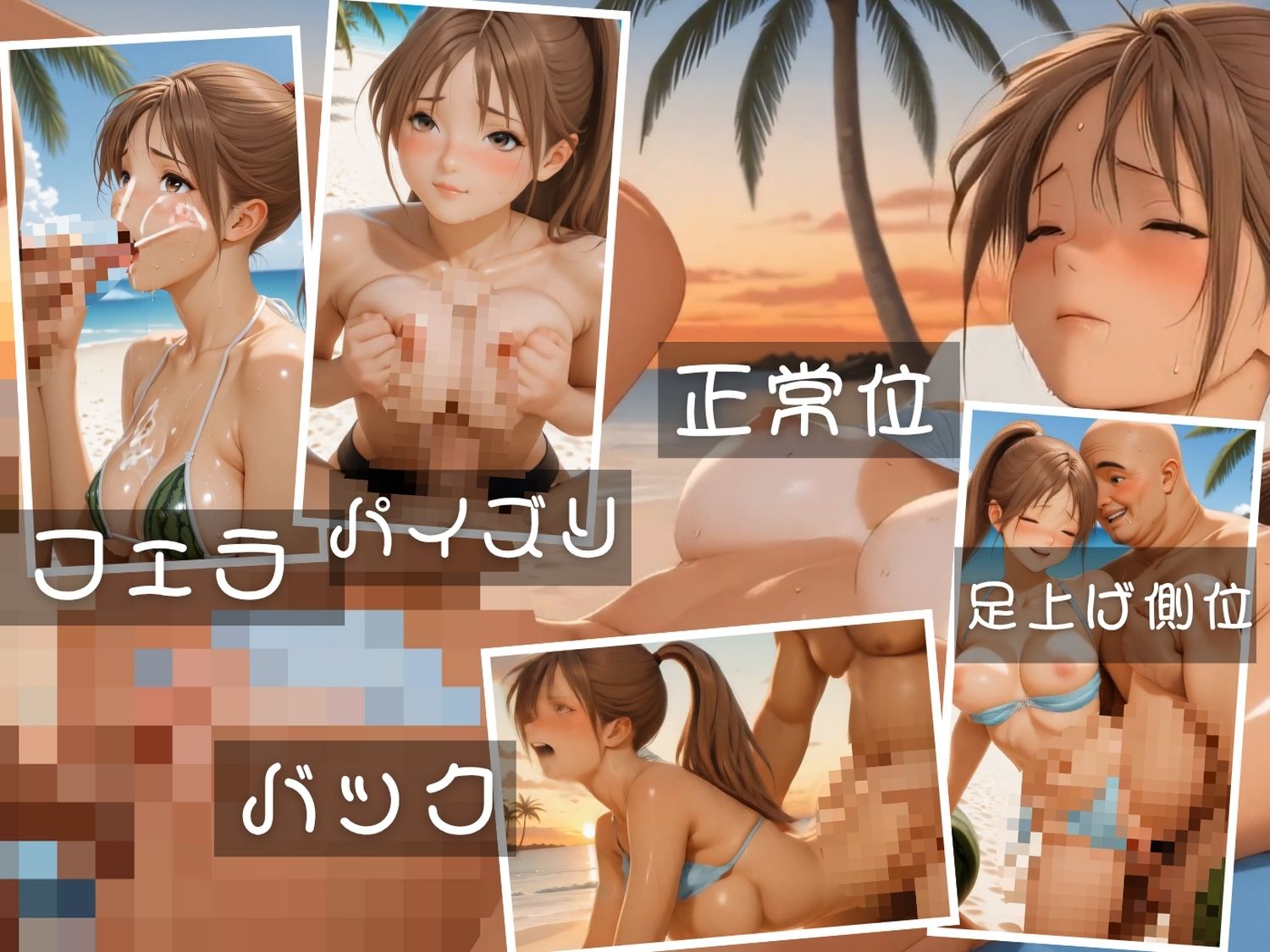 いちご1●●％  〜7人のヒロインが ビーチで100％果汁（快楽）〜【セット作品】 サンプル3ページ目