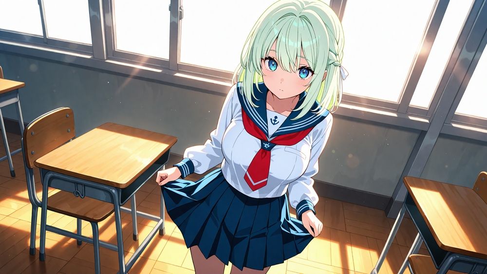 【4K】清楚な白スク水姉妹が部室で若手コーチの精液を争奪する孕ませ交尾 サンプル3ページ目