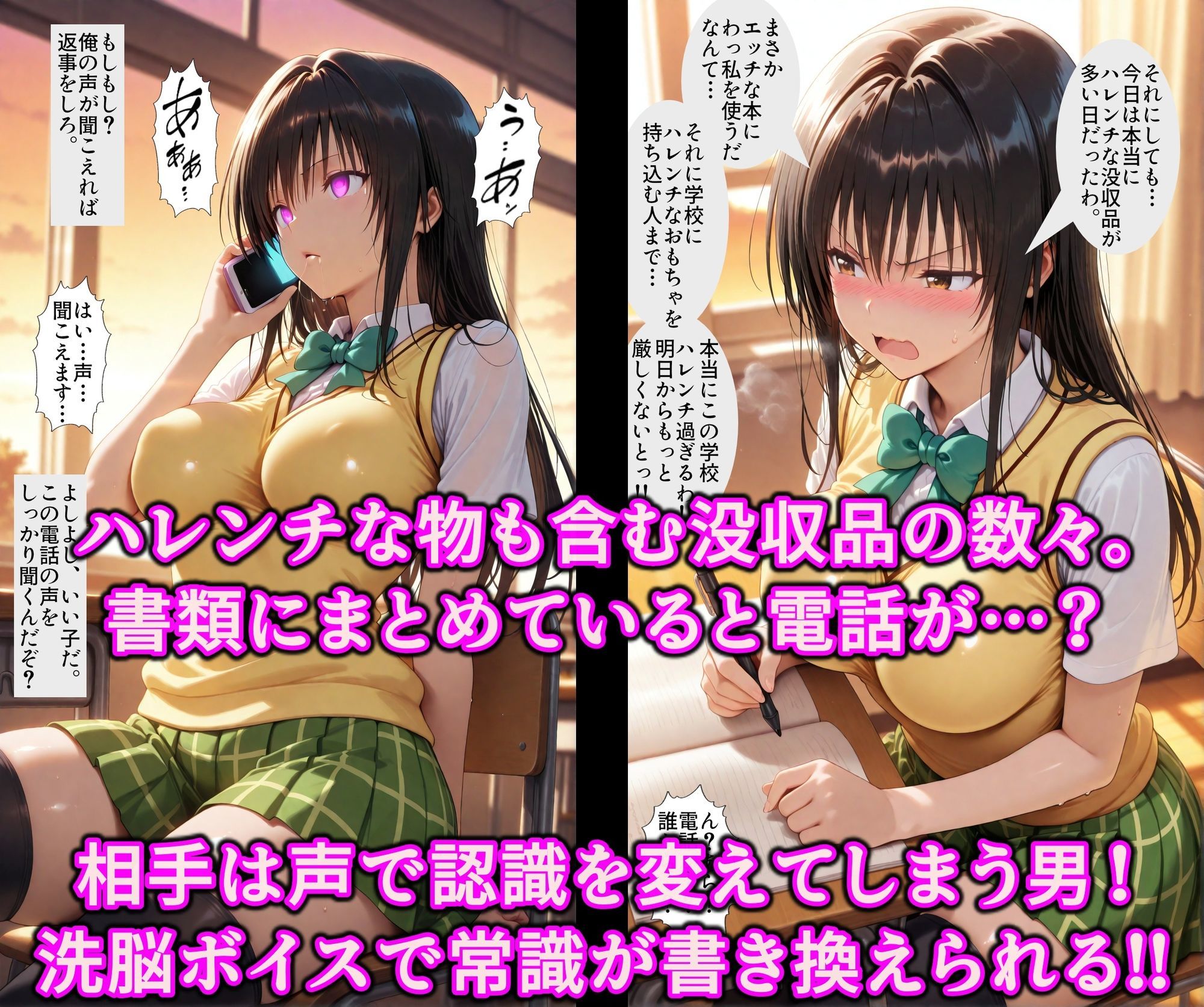ポリスとエロギャルどっちがお好き？洗脳ボイスと催●アプリで徹底調教！！精子で即イキ超絶ハレンチ発情まんこ サンプル3ページ目