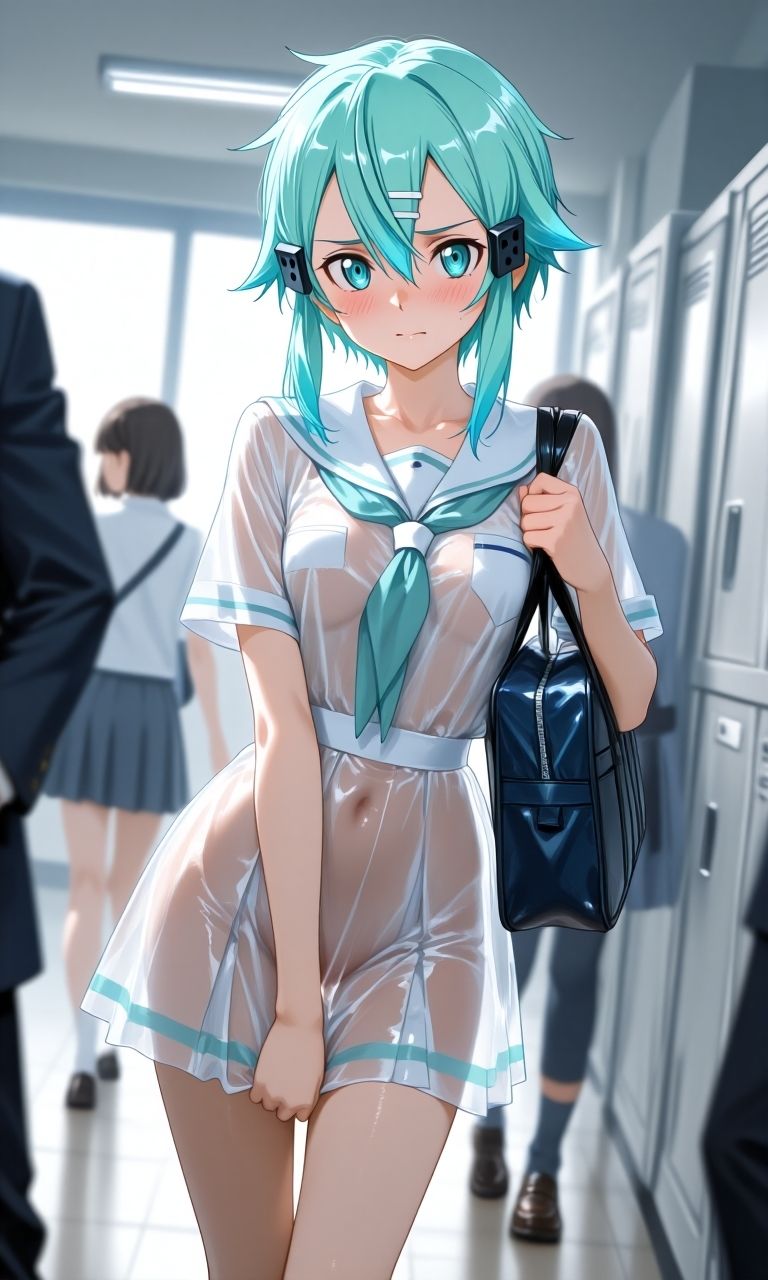 シ〇ン  スケスケセーラー服でHな日常 サンプル1ページ目