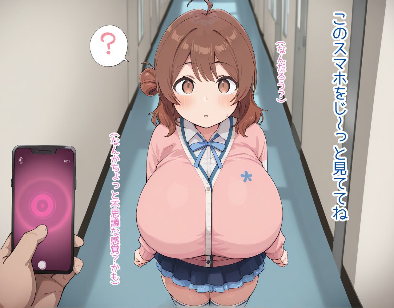 サイミンアプリでおじさんをプロデューサーと誤認しちゃう花海ウメちゃん サンプル4ページ目