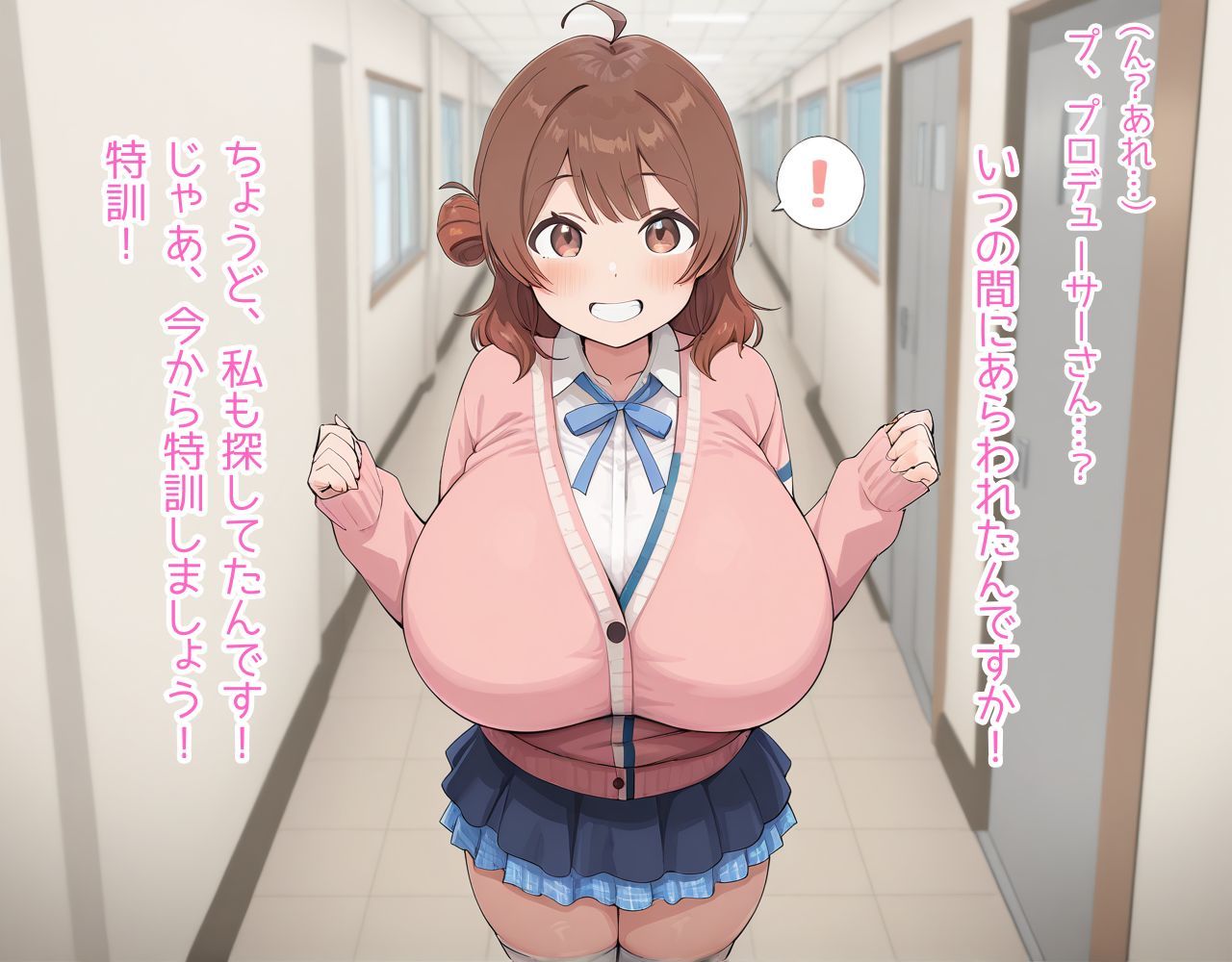 サイミンアプリでおじさんをプロデューサーと誤認しちゃう花海ウメちゃん サンプル6ページ目