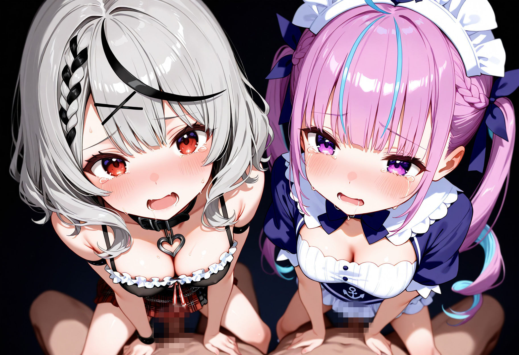 セックス奴●にされた沙花叉クロヱ、湊あくあ【CG集＋動画】 サンプル2ページ目