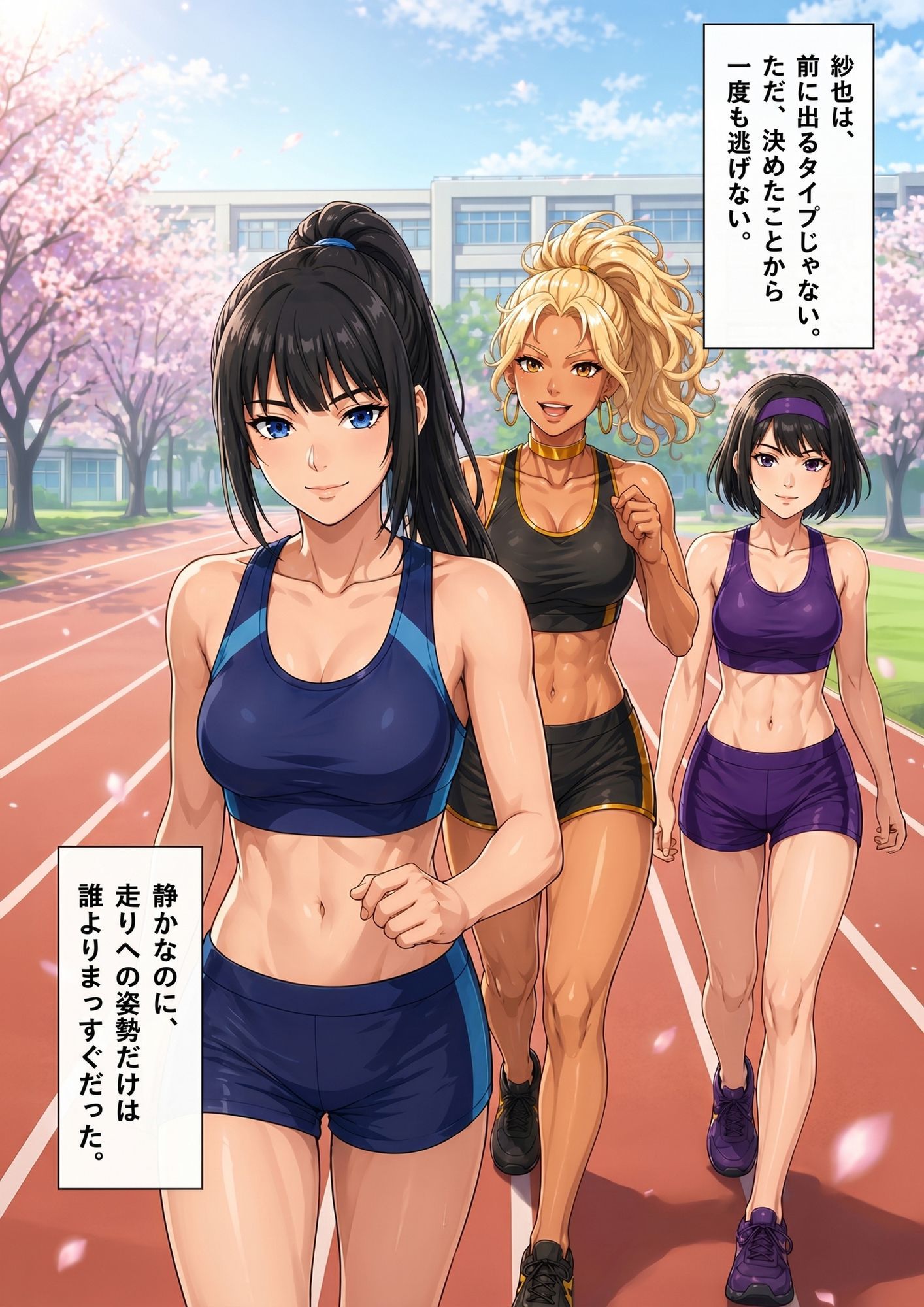 【陸上実妹3姉妹NTRシリーズ】 ハゲ山コーチの毒牙 Vol.1 紗也編 サンプル2ページ目