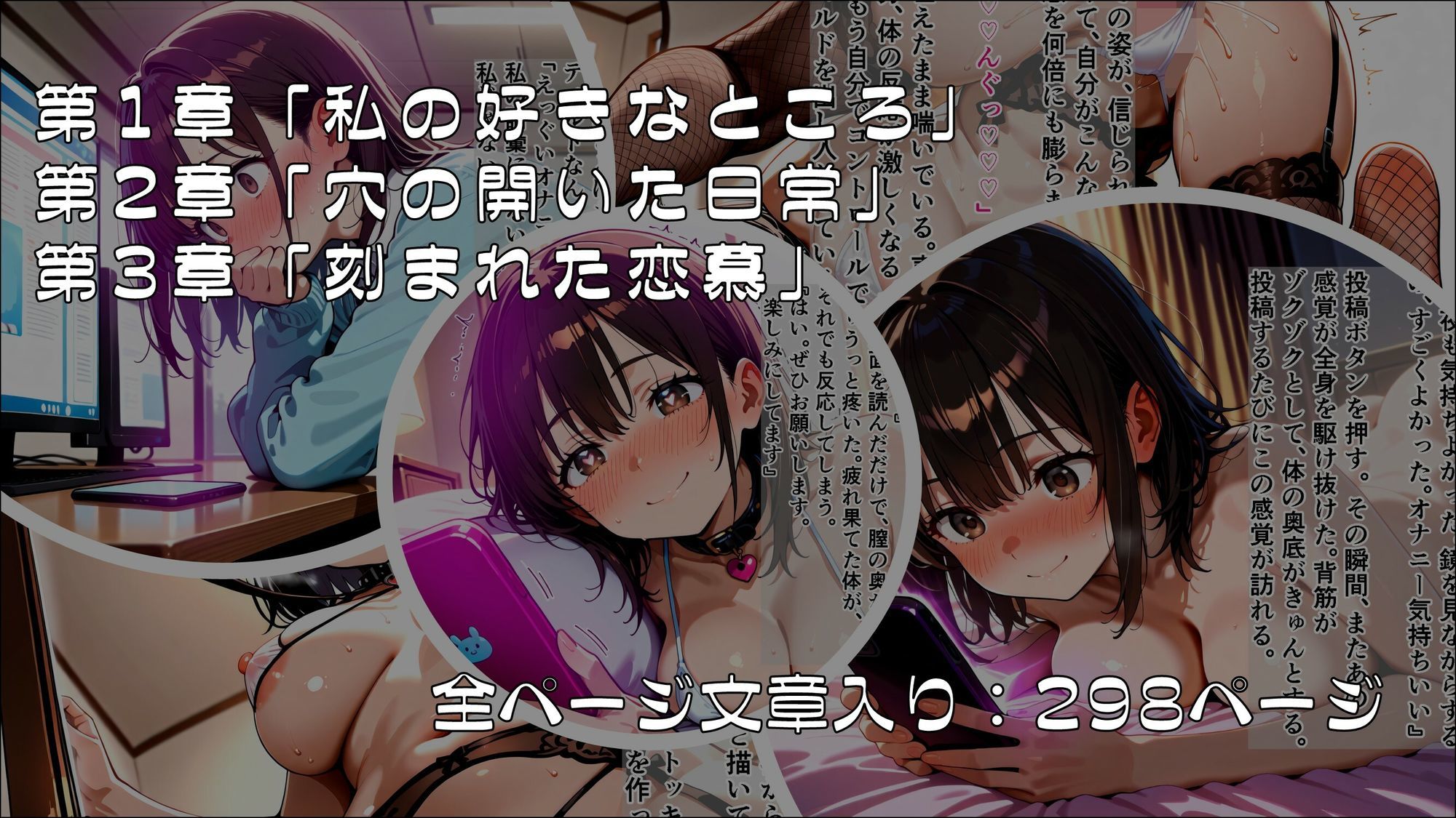 「私の好きなところ:笑顔、髪、そして――」SNS投稿が現実になるアプリで淫らに書き換えられた私_前編 サンプル4ページ目