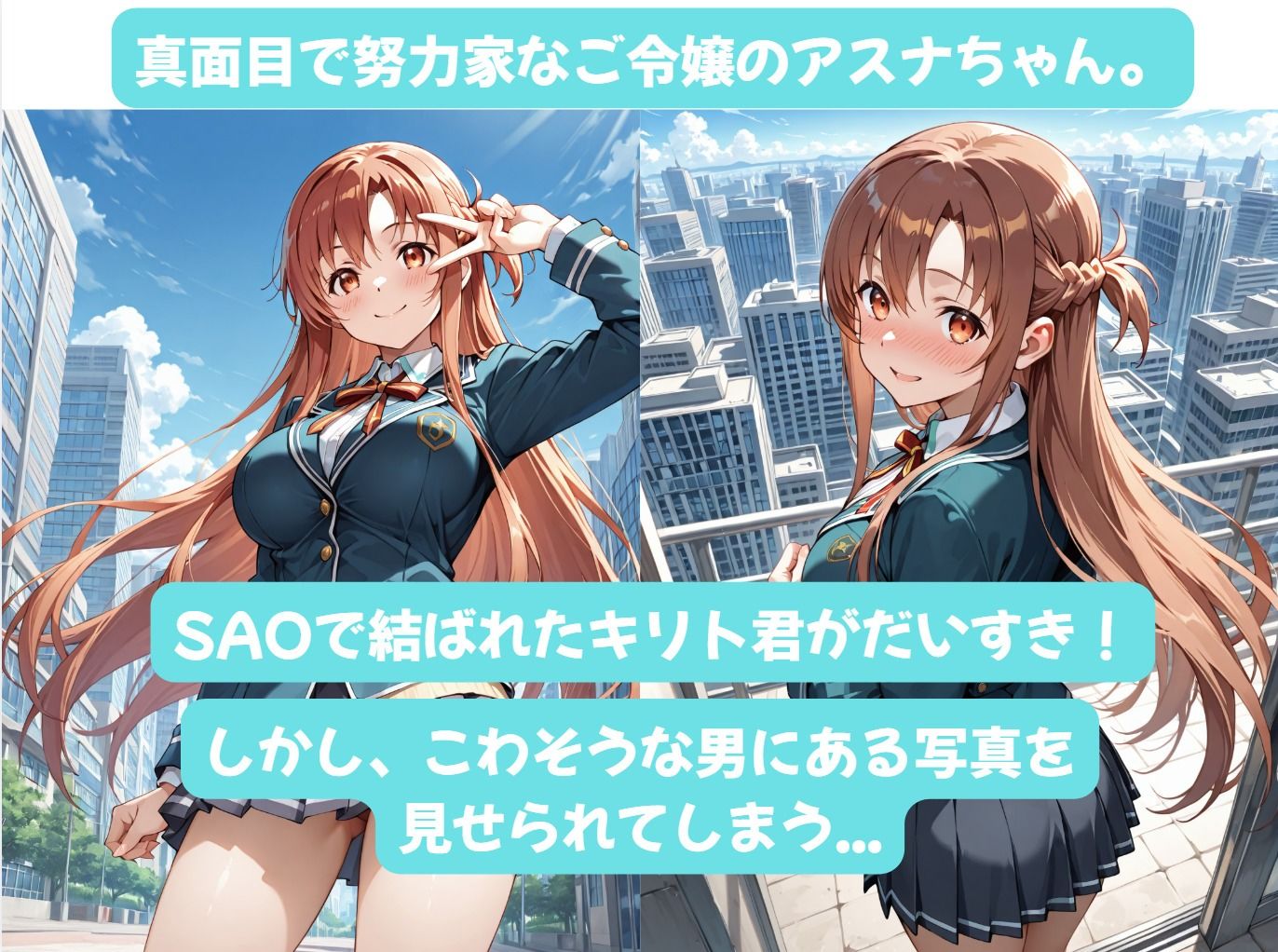 アスナちゃんとイチャラブえっち！ Plus！ 彼氏持ちご令嬢がチャラ男に恋して堕ちた理由 サンプル2ページ目