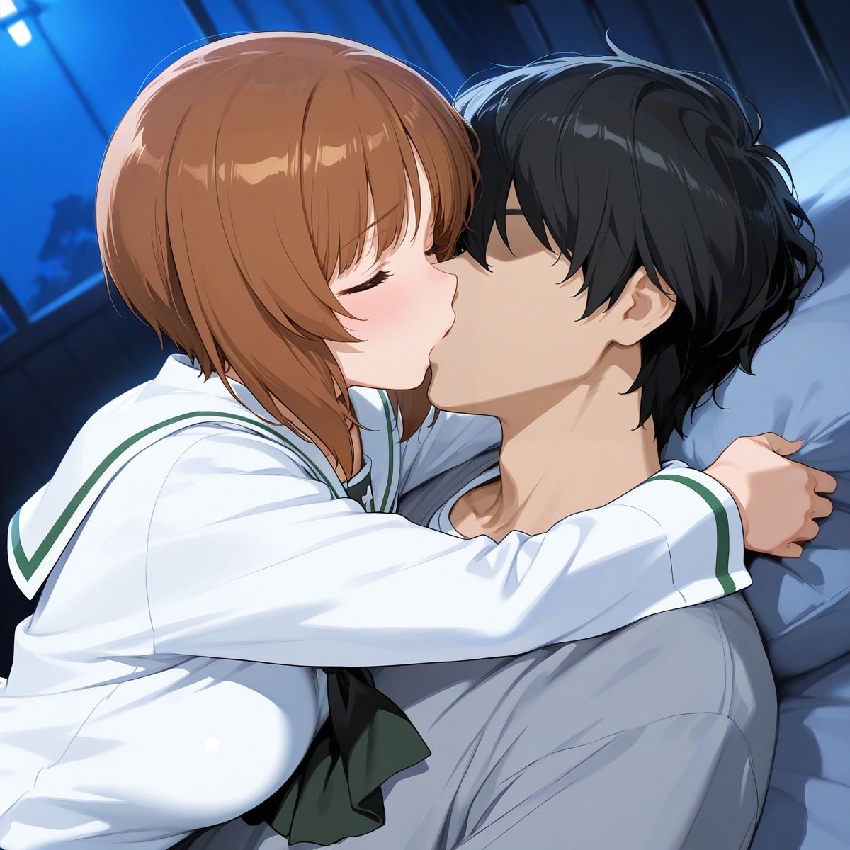 【ガールズ＆パンツァー】西住みほ・ダージリン・ミカとイチャラブSEX 短編トリロジー（三部作） サンプル1ページ目