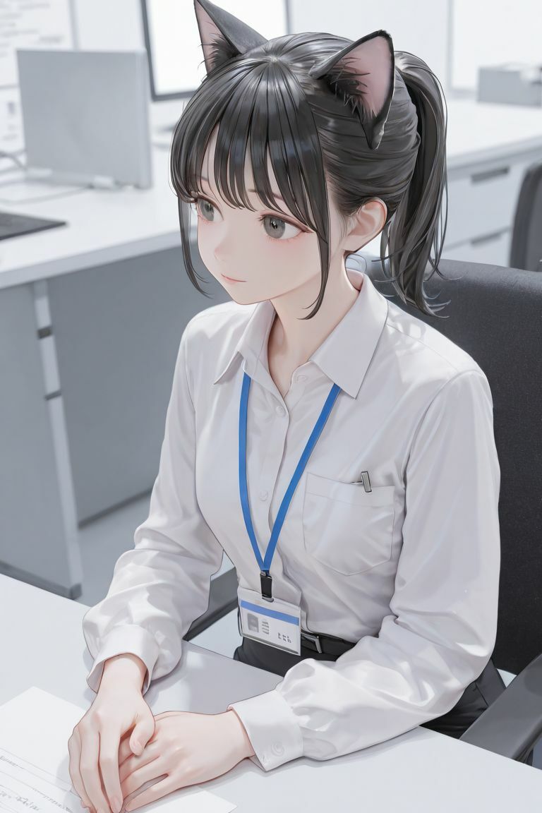 猫耳女子社員 サンプル1ページ目