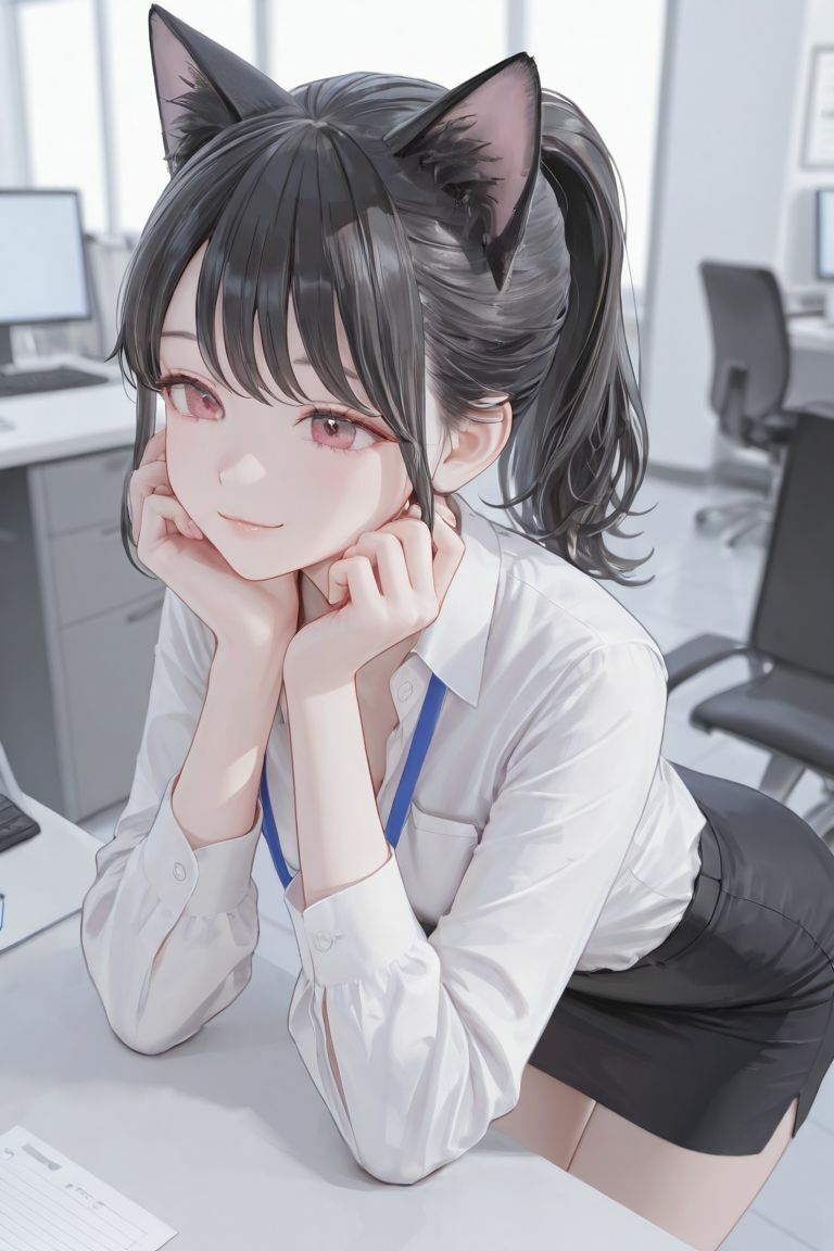 猫耳女子社員 サンプル2ページ目