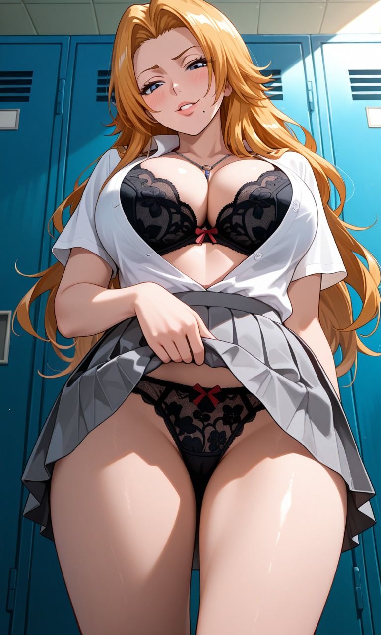 【BLEACH】夜一・織姫・乱菊 〜 アヘ顔＋搾精＋着床CG集 〜｜パイズリ・フェラ・クンニ中出し着床 サンプル8ページ目
