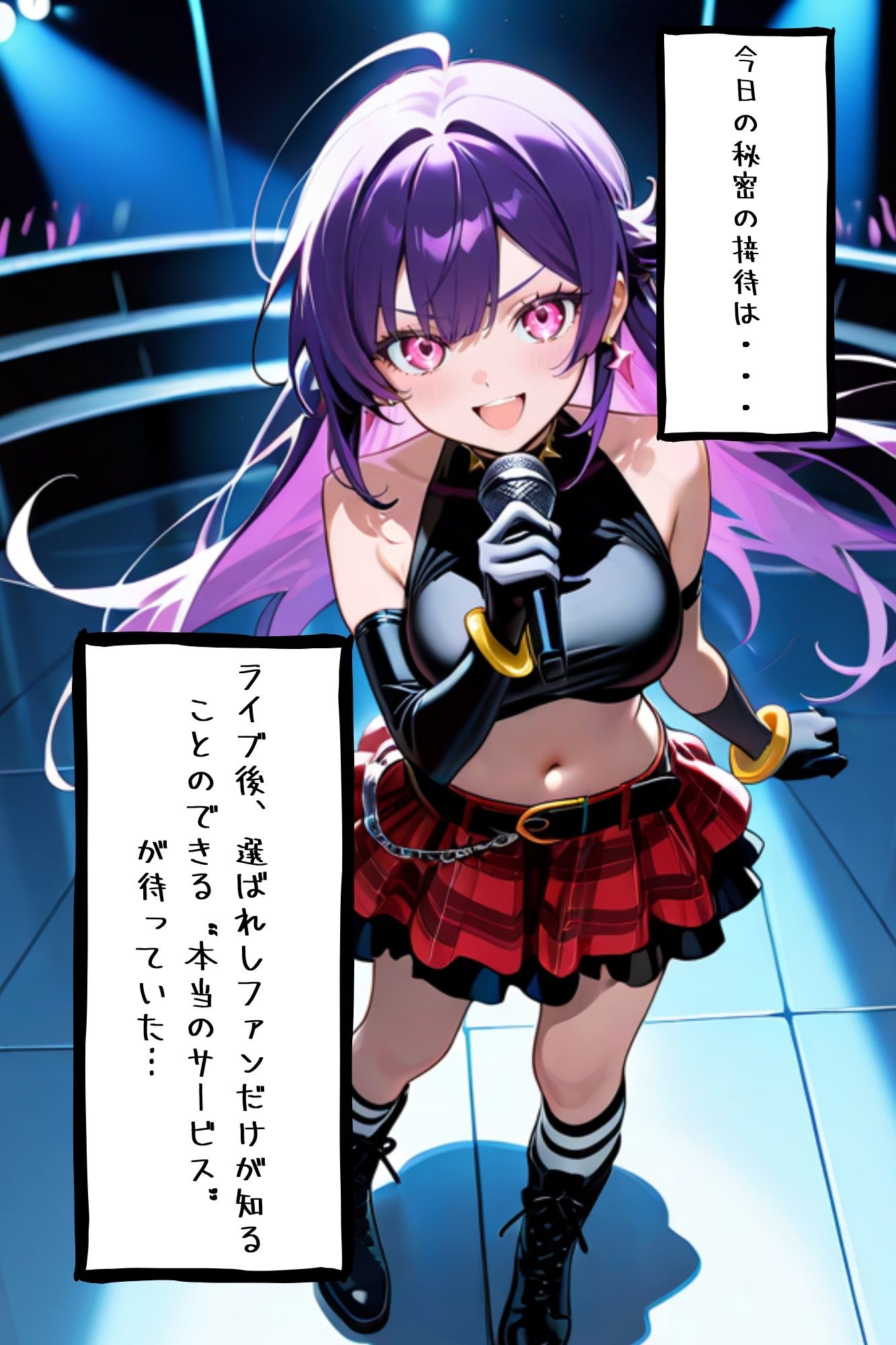 【漫画がアニメ化！】極秘ファンサ・アイドル裏接待  霧島ルカ編 サンプル2ページ目