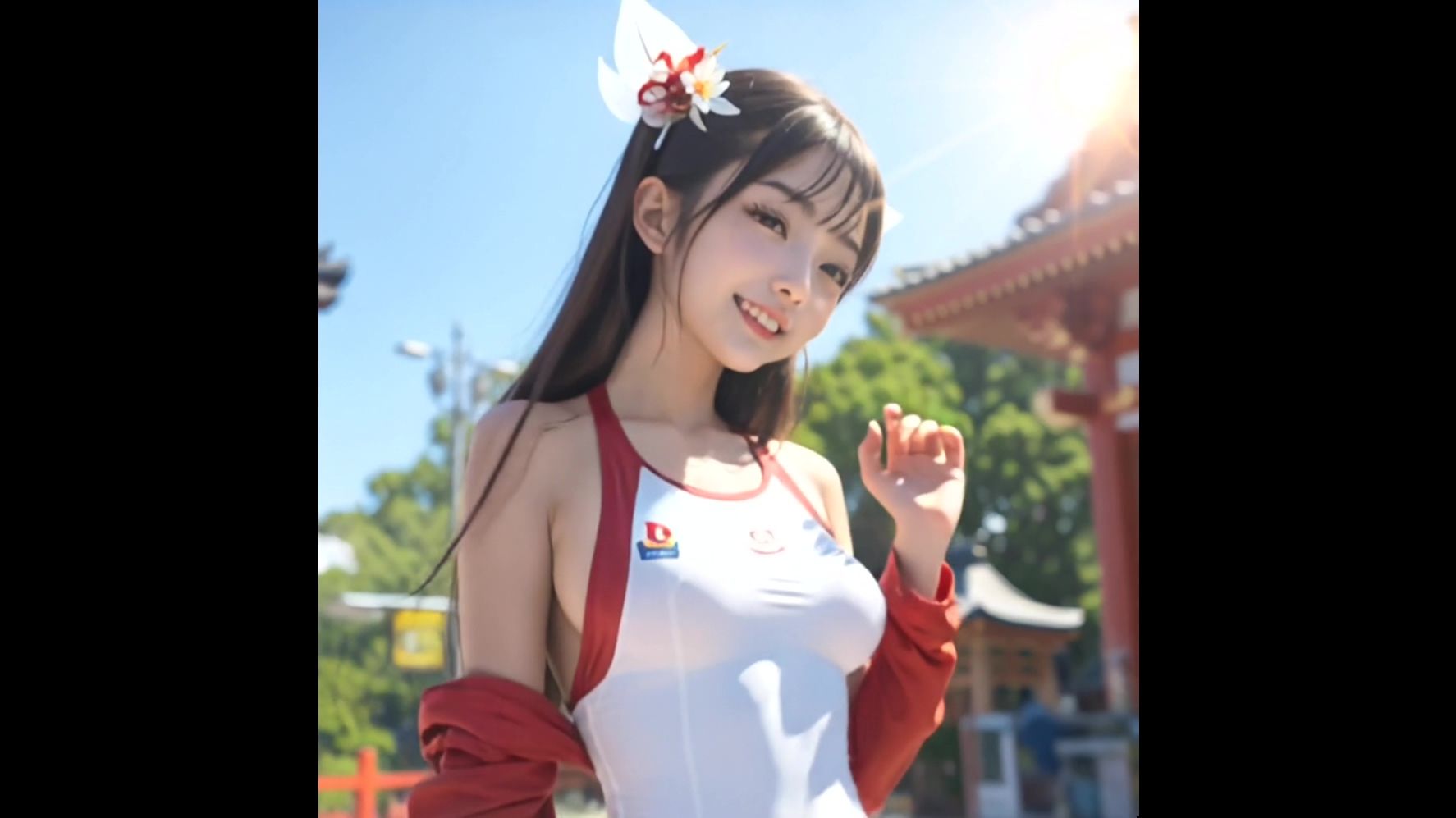 【動画版】競泳水着の彼女【1月】【AIグラビア】 サンプル2ページ目