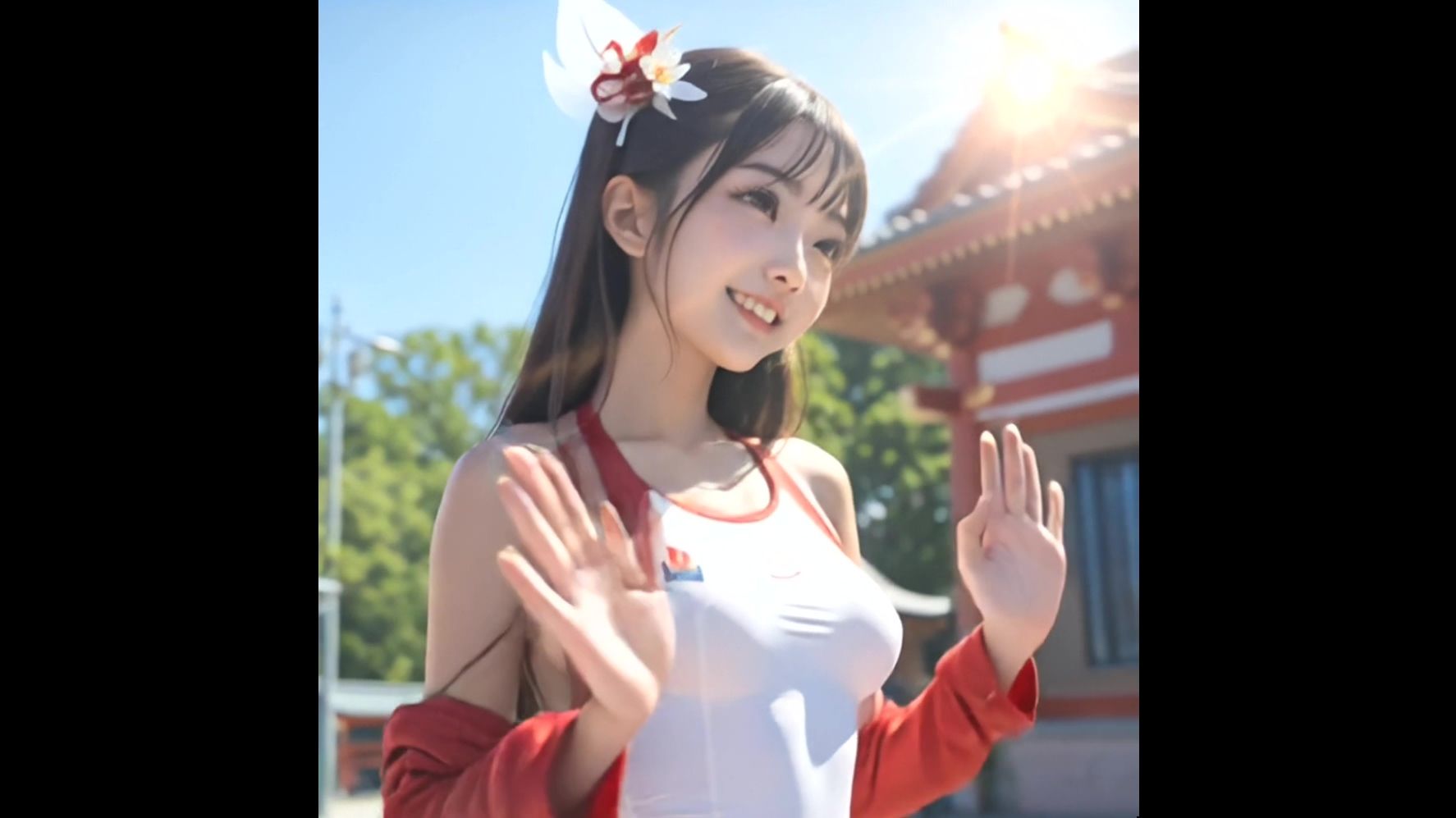 【動画版】競泳水着の彼女【1月】【AIグラビア】 サンプル3ページ目