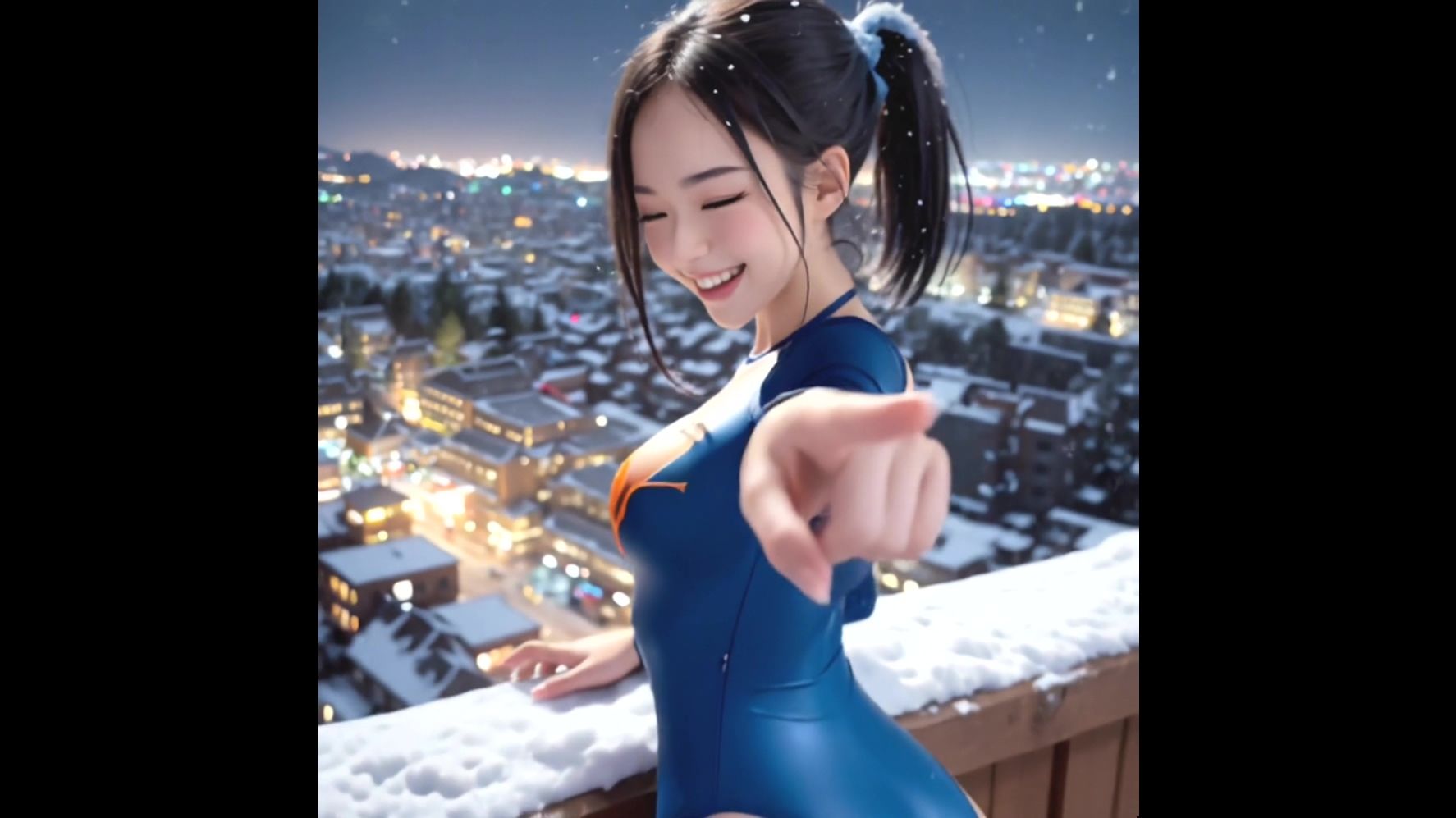 【動画版】競泳水着の彼女【1月】【AIグラビア】 サンプル9ページ目