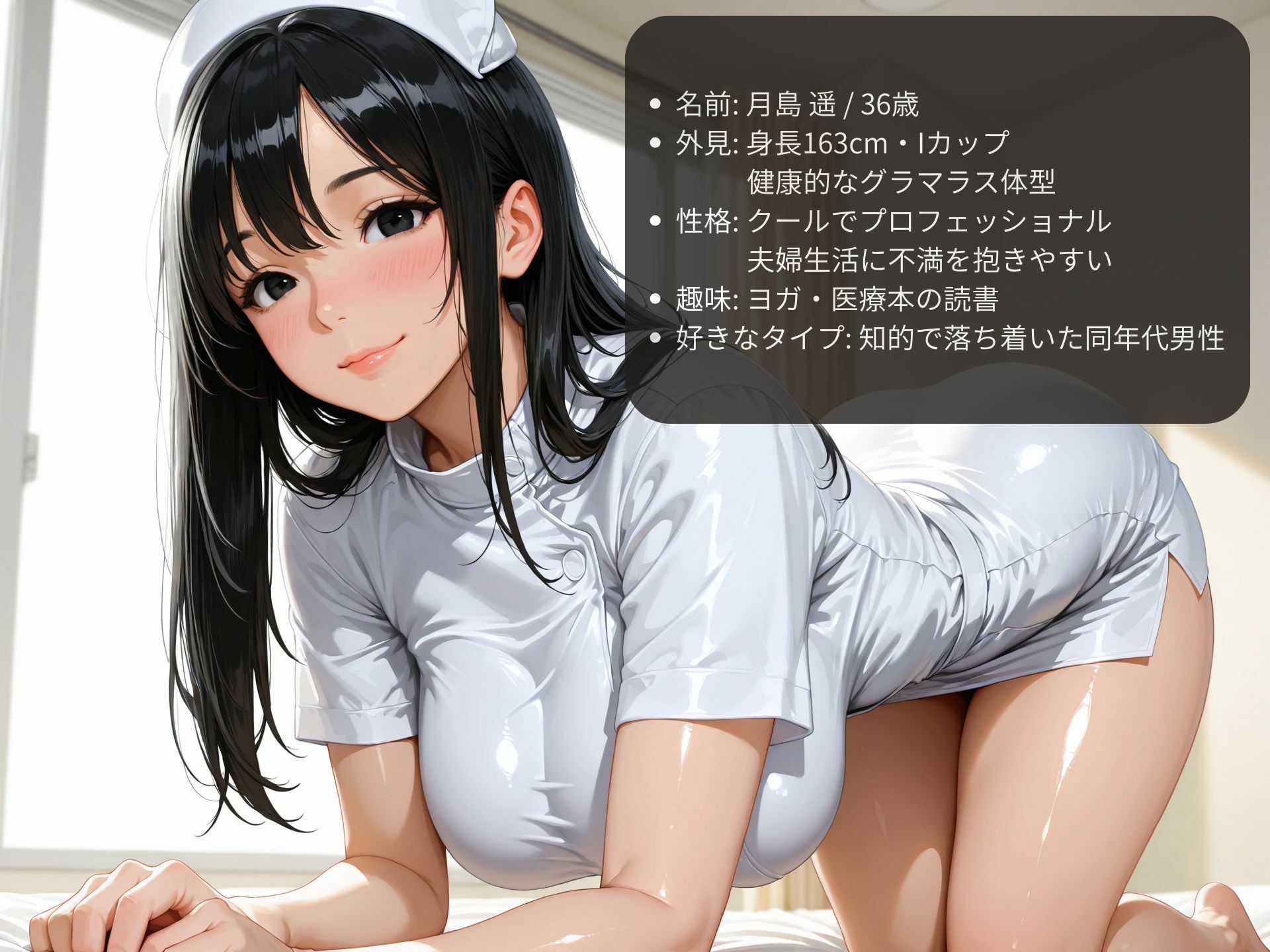 巨乳痴女ナースに誘惑されて不倫セックス サンプル6ページ目