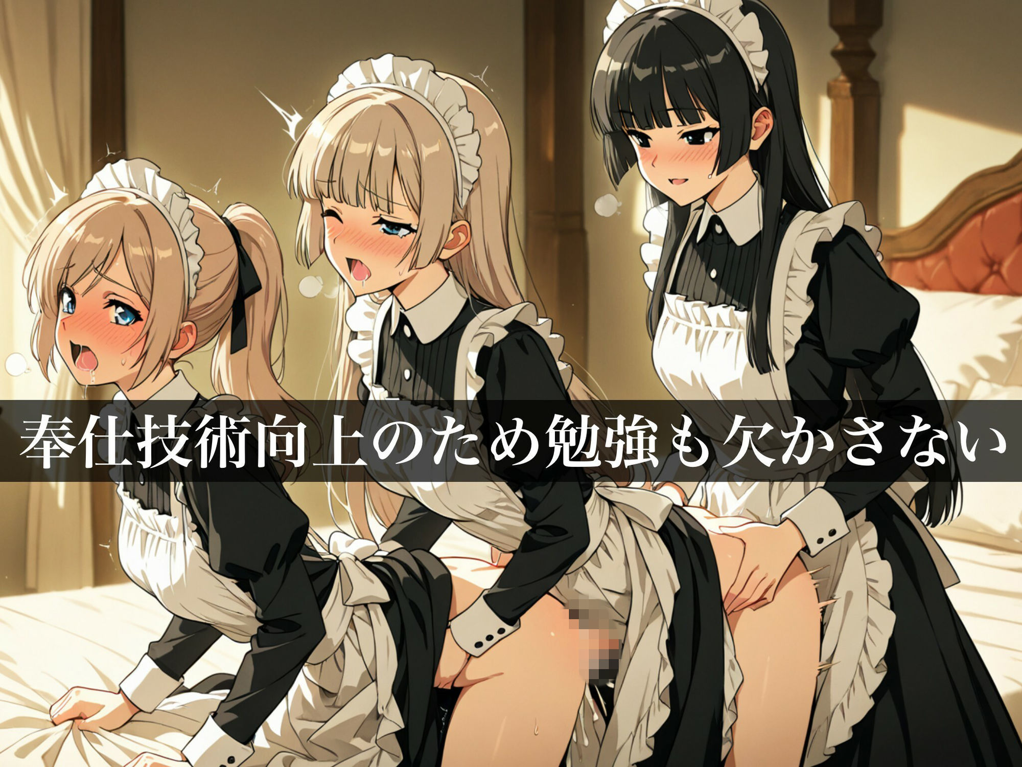 ふたなりサンドイッチ〜メイドのお仕事編〜 サンプル5ページ目