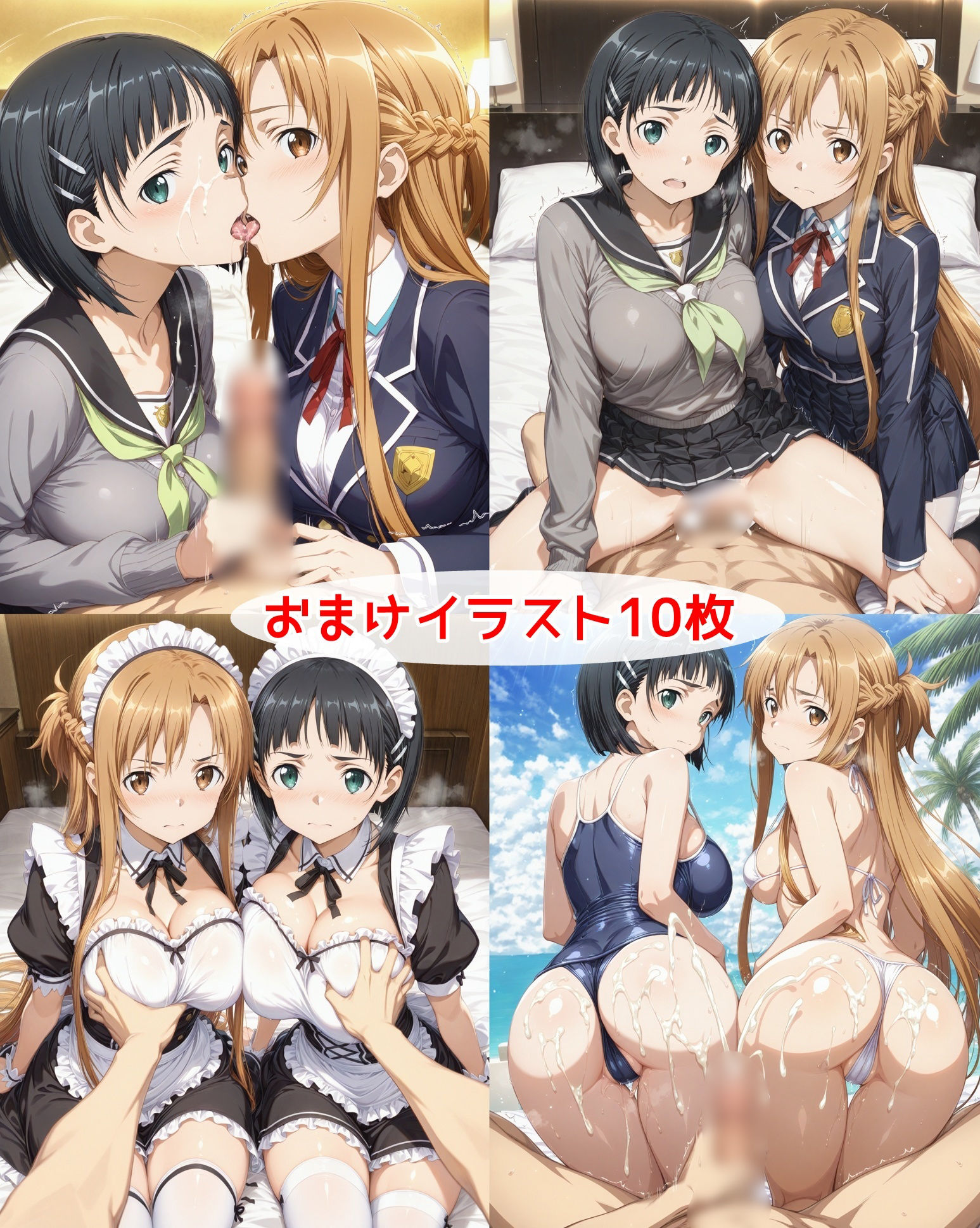 ヤリチン専用オナホに堕ちた明〇奈＆直〇 サンプル3ページ目