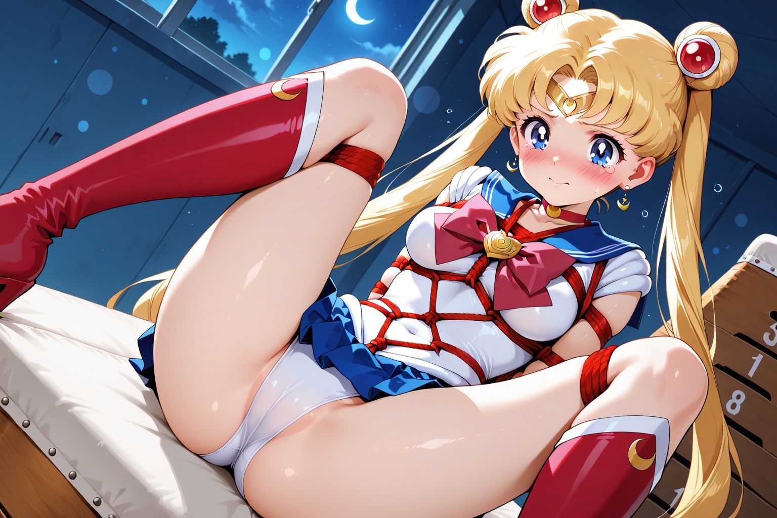 夢見る乙女の調教コレクション4〜美少女戦士〇ーラームーン風1・月野〇さぎ風・緊縛編 サンプル4ページ目