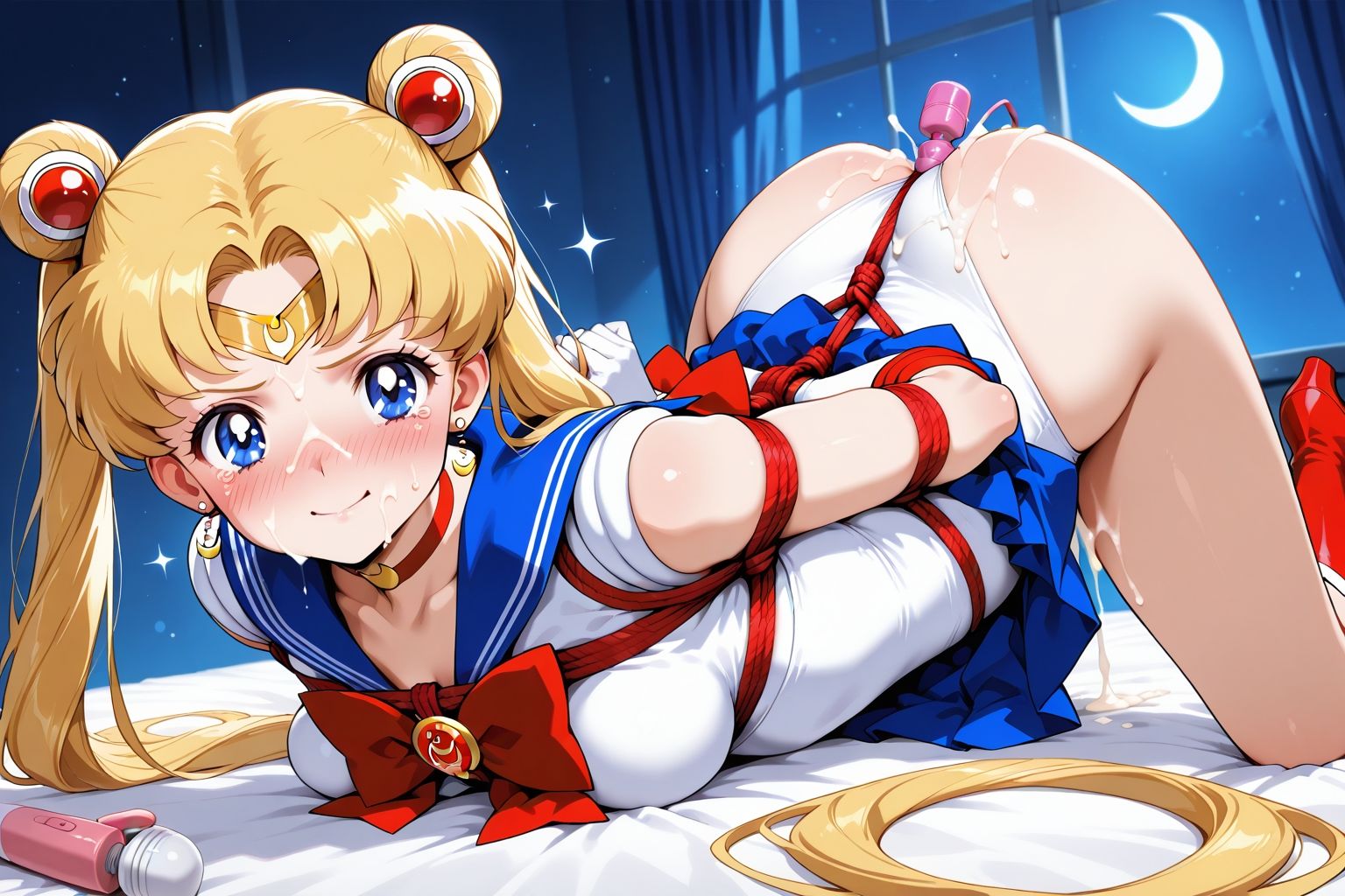 夢見る乙女の調教コレクション4〜美少女戦士〇ーラームーン風1・月野〇さぎ風・緊縛編 サンプル5ページ目