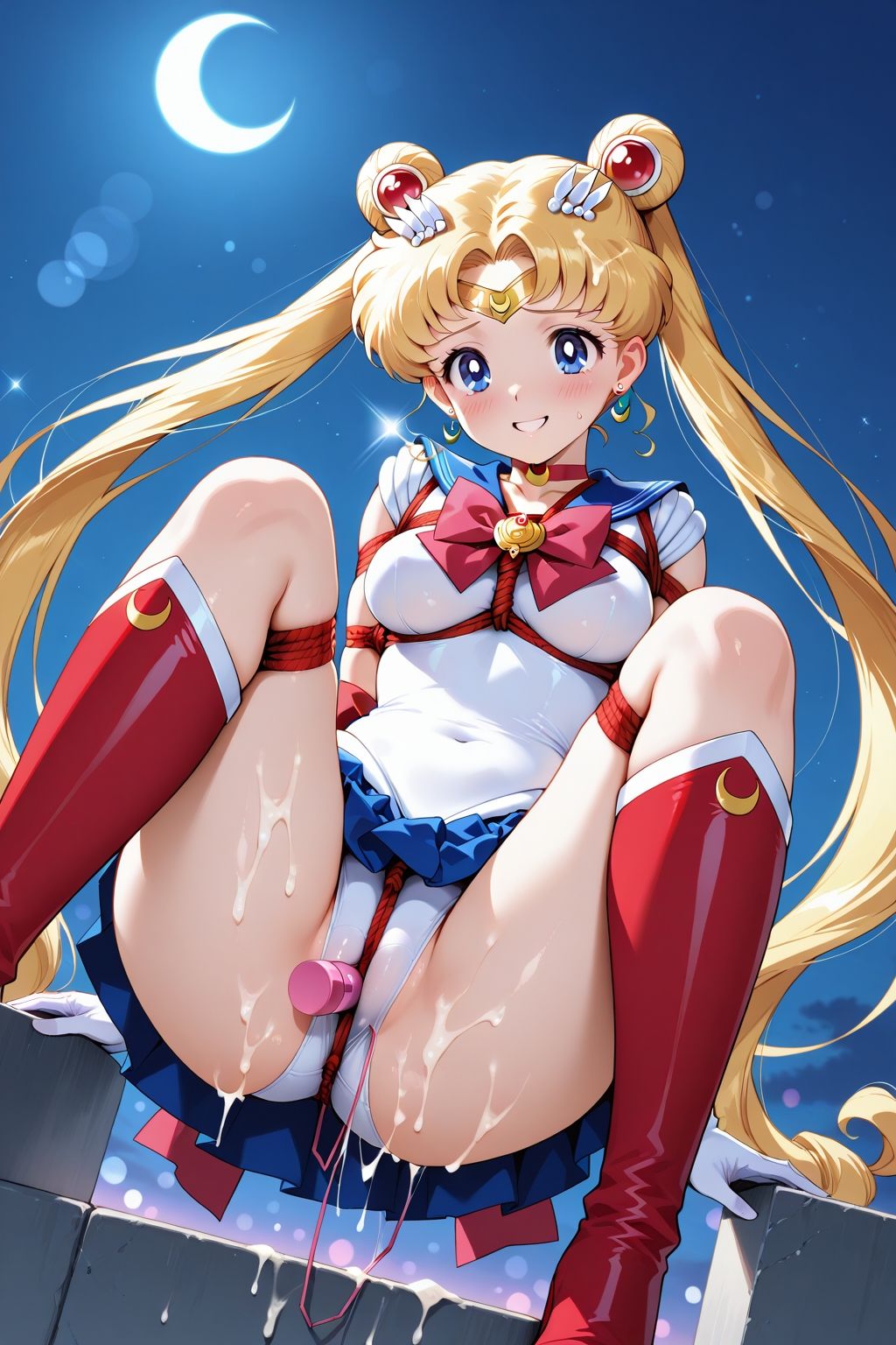 夢見る乙女の調教コレクション4〜美少女戦士〇ーラームーン風1・月野〇さぎ風・緊縛編 サンプル6ページ目