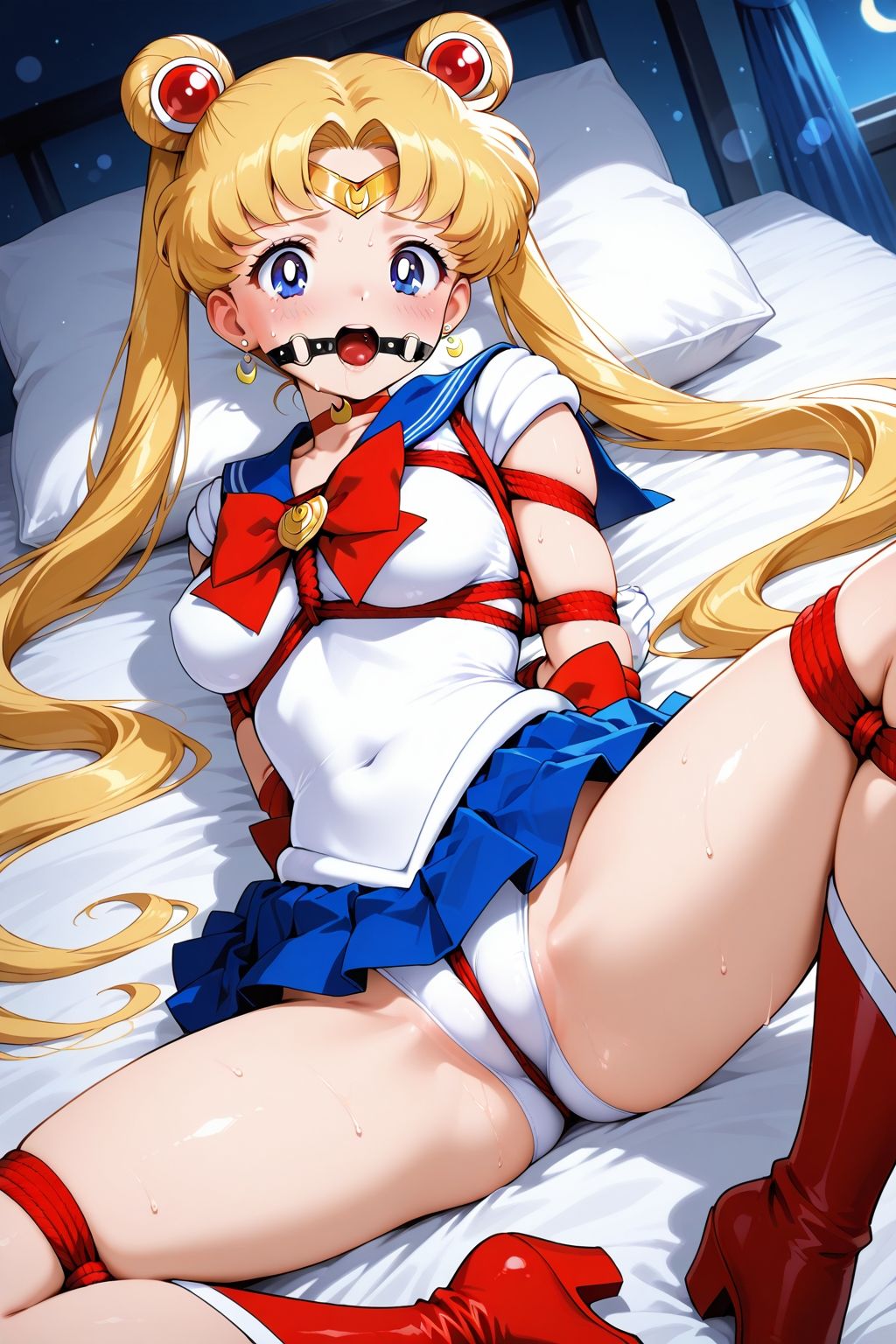 夢見る乙女の調教コレクション4〜美少女戦士〇ーラームーン風1・月野〇さぎ風・緊縛編 サンプル7ページ目
