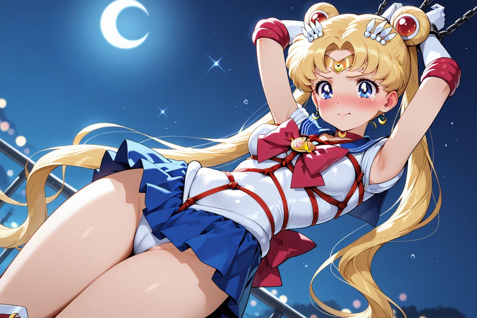 夢見る乙女の調教コレクション4〜美少女戦士〇ーラームーン風1・月野〇さぎ風・緊縛編 サンプル8ページ目