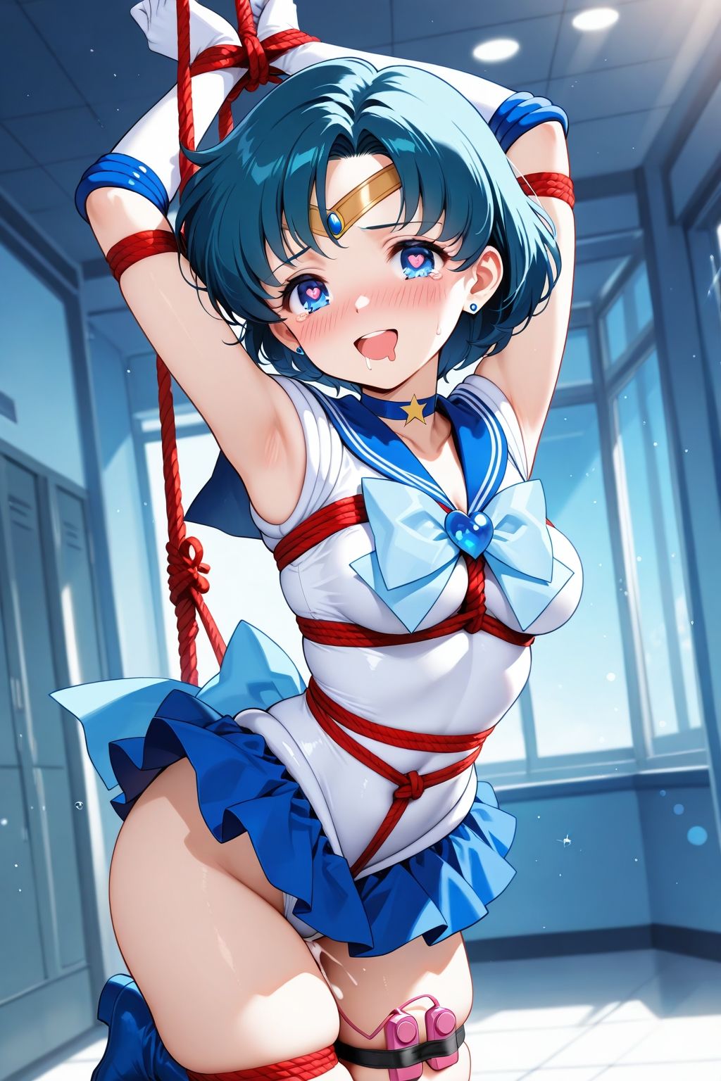 夢見る乙女の調教コレクション5〜美少女戦士〇ーラームーン風2・水野〇美風・緊縛編 サンプル10ページ目
