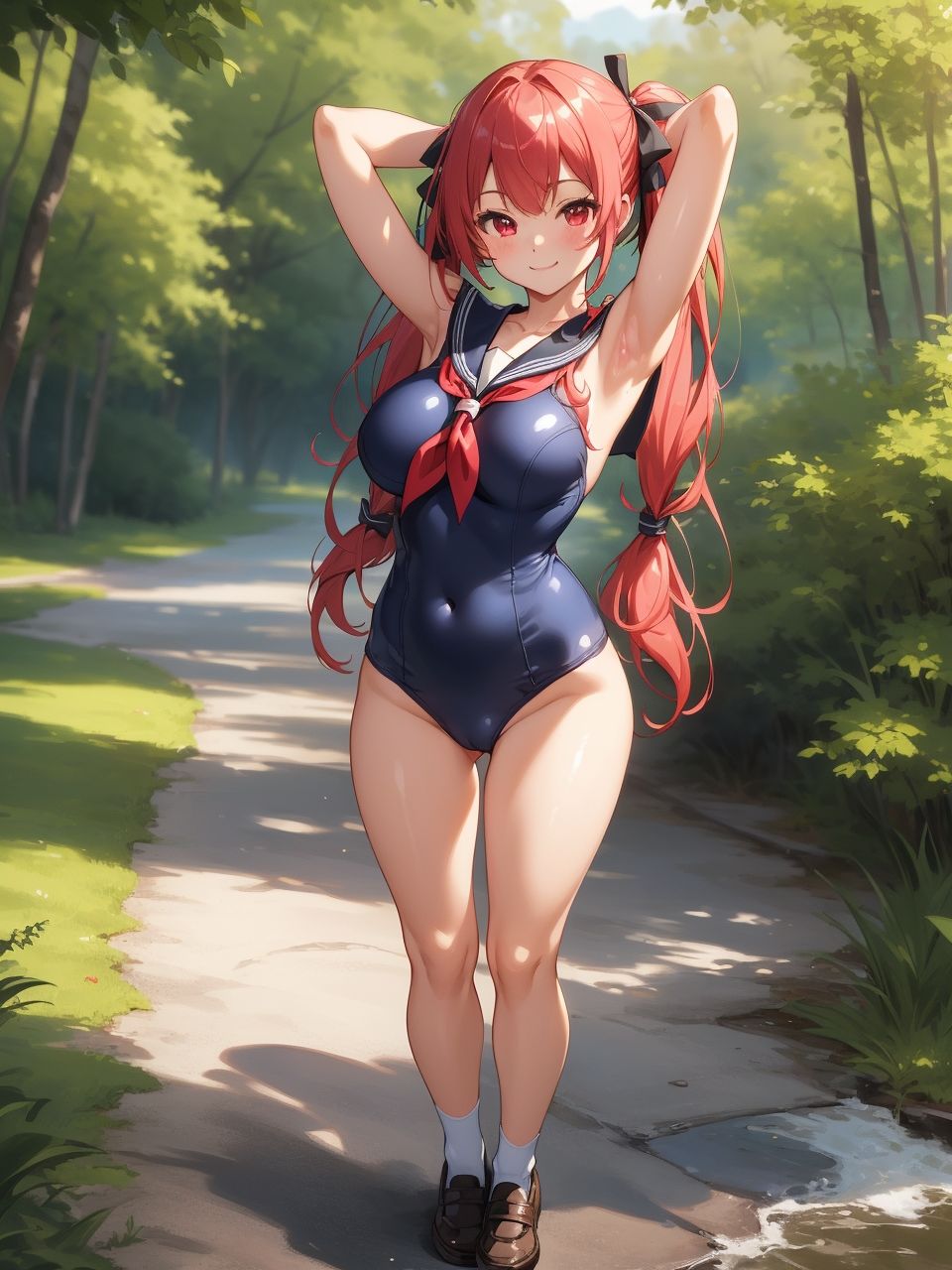 セーラー服が似合う美少女〜AIイラスト集〜 サンプル3ページ目